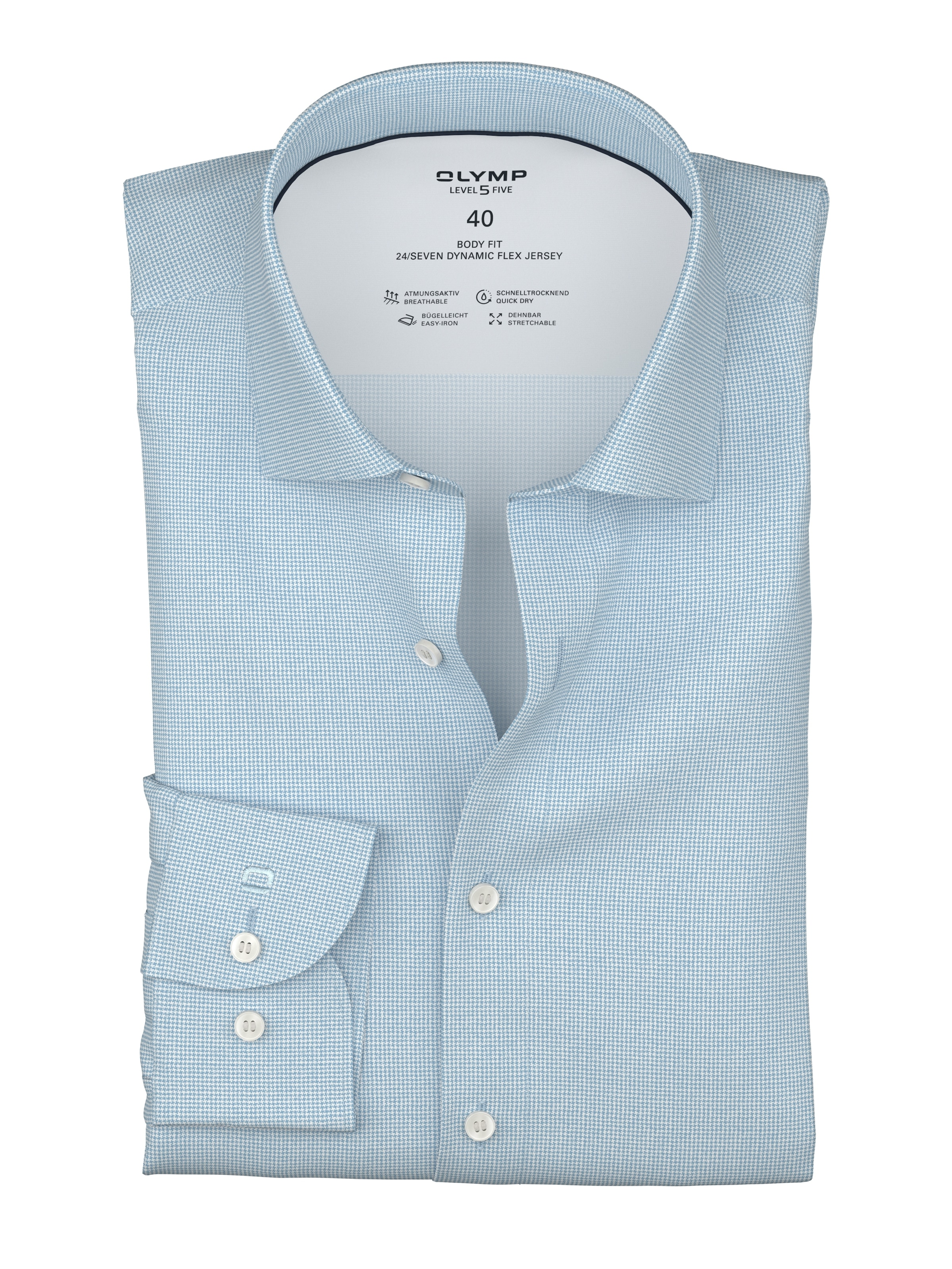 OLYMP Langarmhemd "24/7 - Level 5" Body fit, New York Kentkragen, Businessh günstig online kaufen