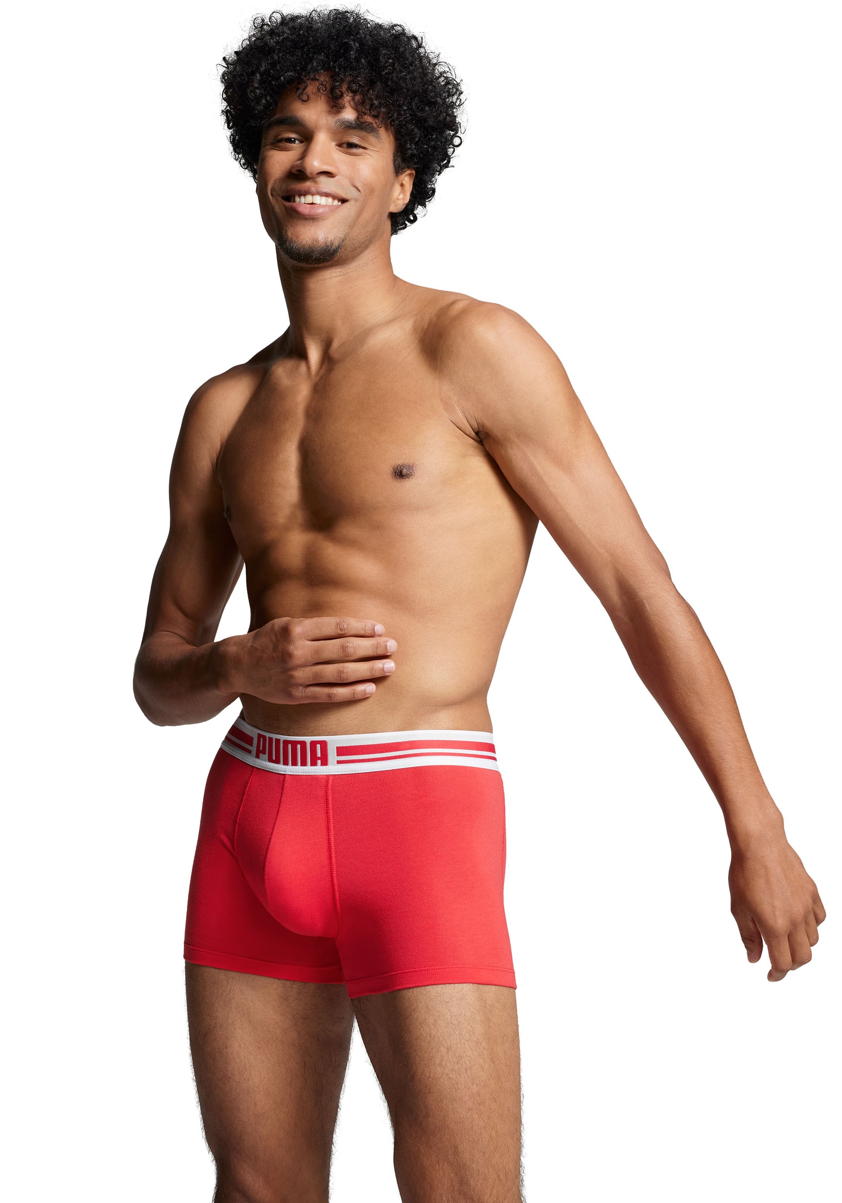 PUMA Boxer, (Packung, 2er-Pack), mit Logo-Bund