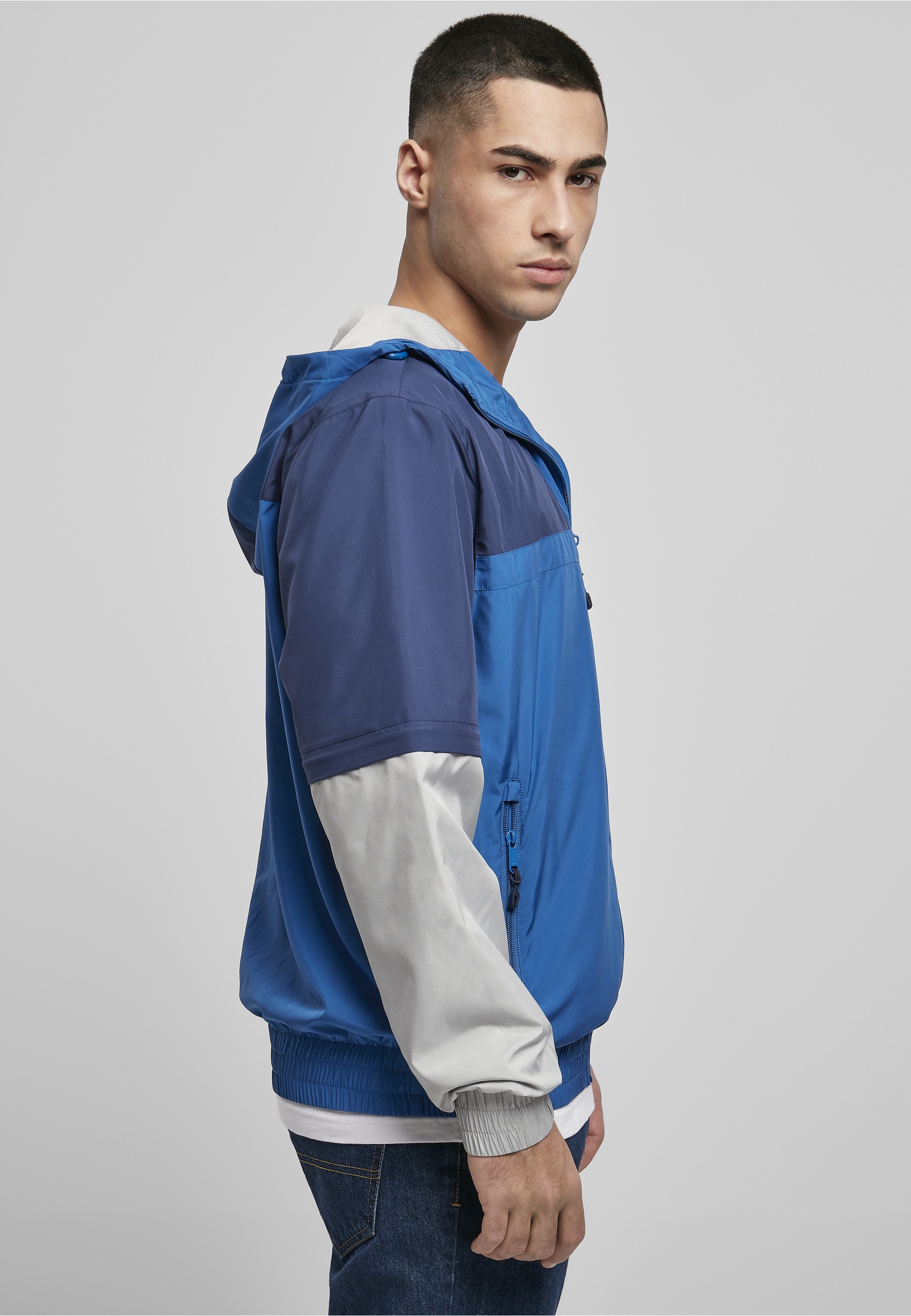 URBAN CLASSICS Allwetterjacke »Urban Classics Herren Zip Away Track Jacket« 1 Stk. tlg. mit Kapuze