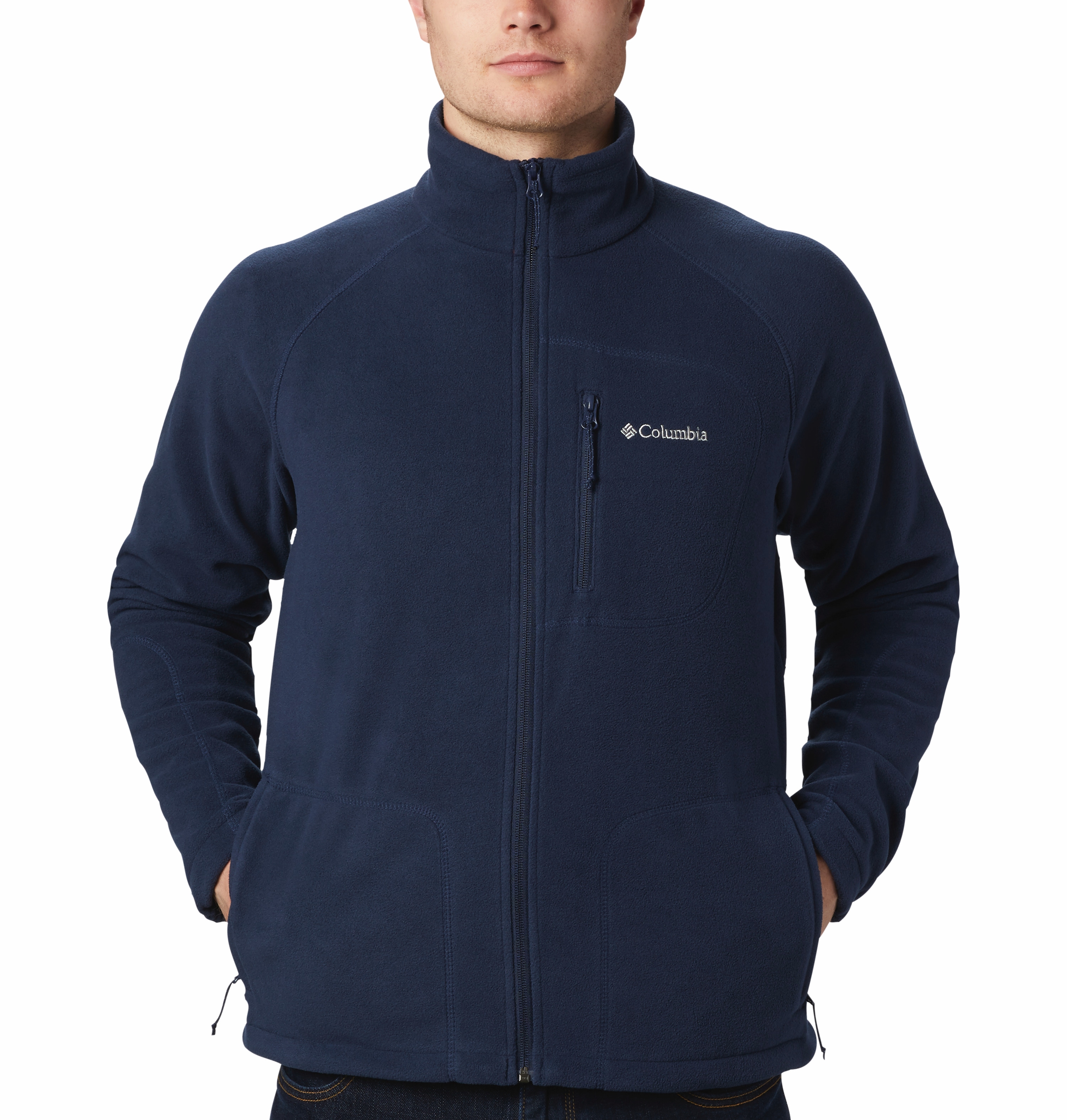 Columbia Fleecejacke "Fast Trek II Full Zip Fleece" mit hochschließendem Kragen, atmungsaktiv, schnell trocknend