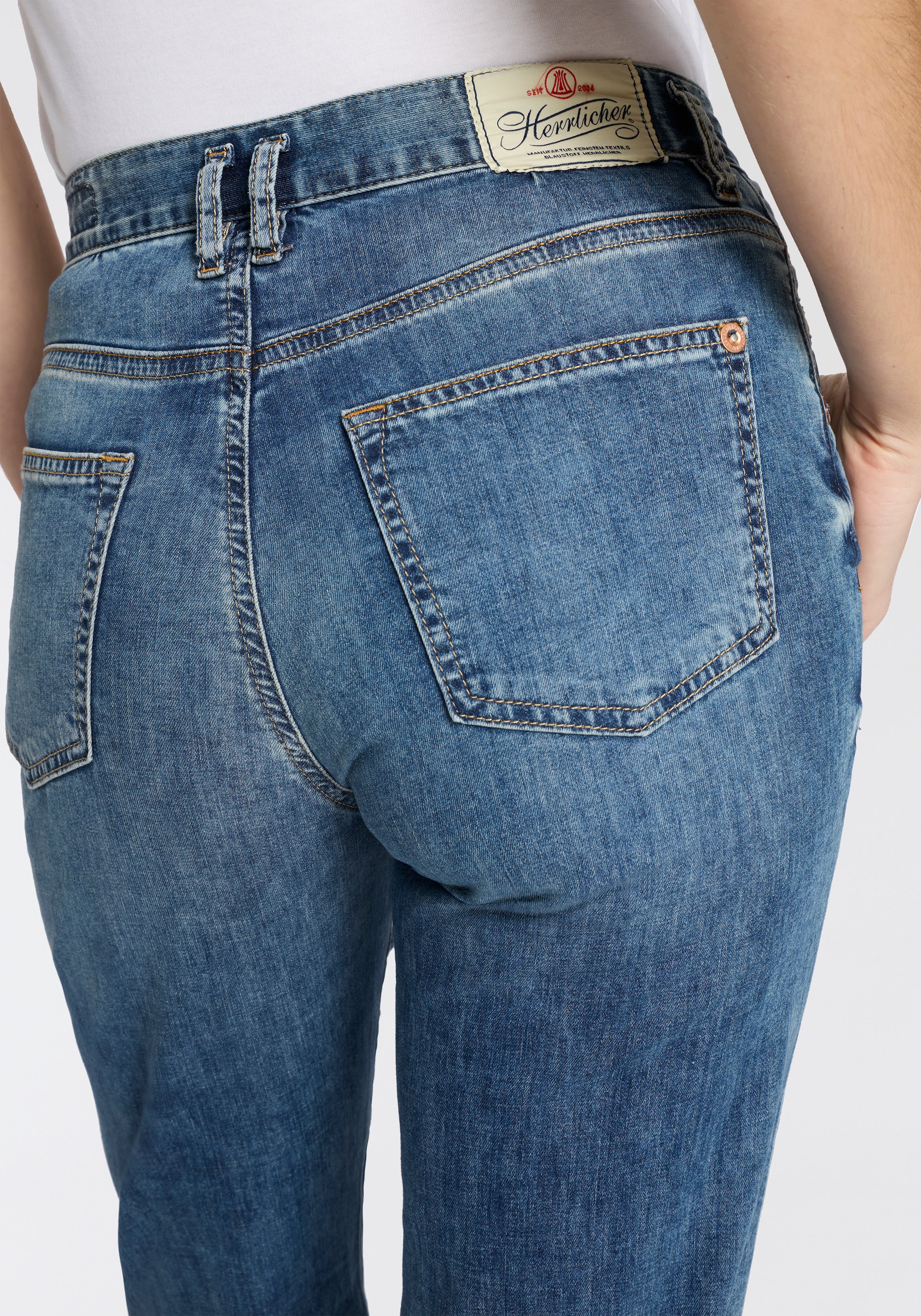 Thumbnail - Herrlicher Straight-Jeans "Breezy Straight Denim Light" aus leichtem Denim