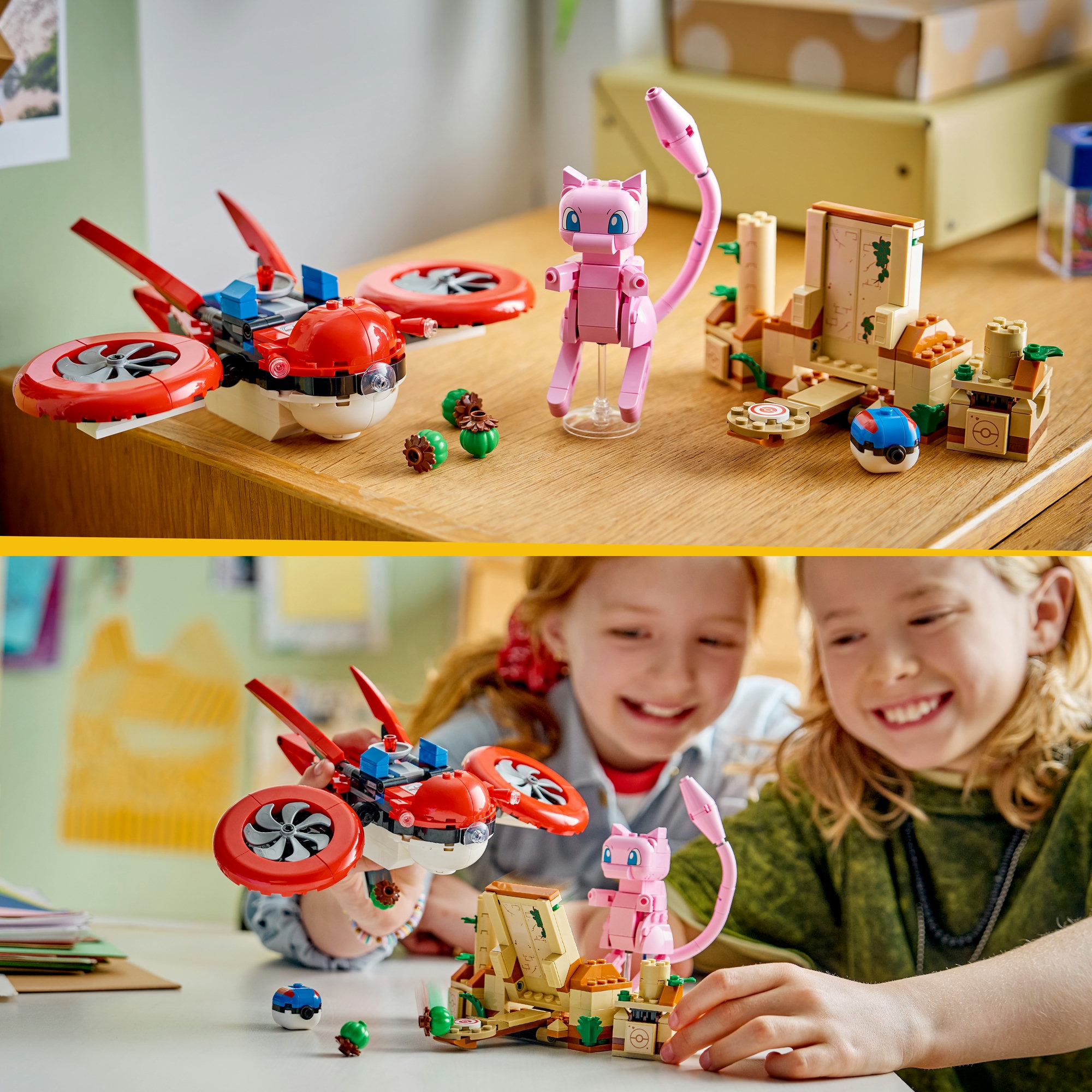 LEGO® Konstruktionsspielsteine »SMART Play™  Drohnensuche nach einem Mysteriösen Mew (72161)« LEGO Pokémon; Mit SMART Brick kompatibel (nicht enthalten)