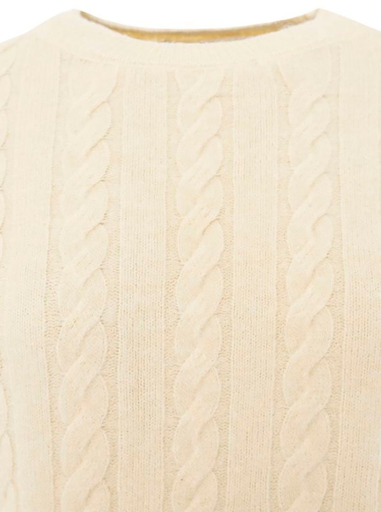 Zwillingsherz Strickpullover »"Zopfstrick"« Rundhalsausschnitt, Zopfstrick, Langarm