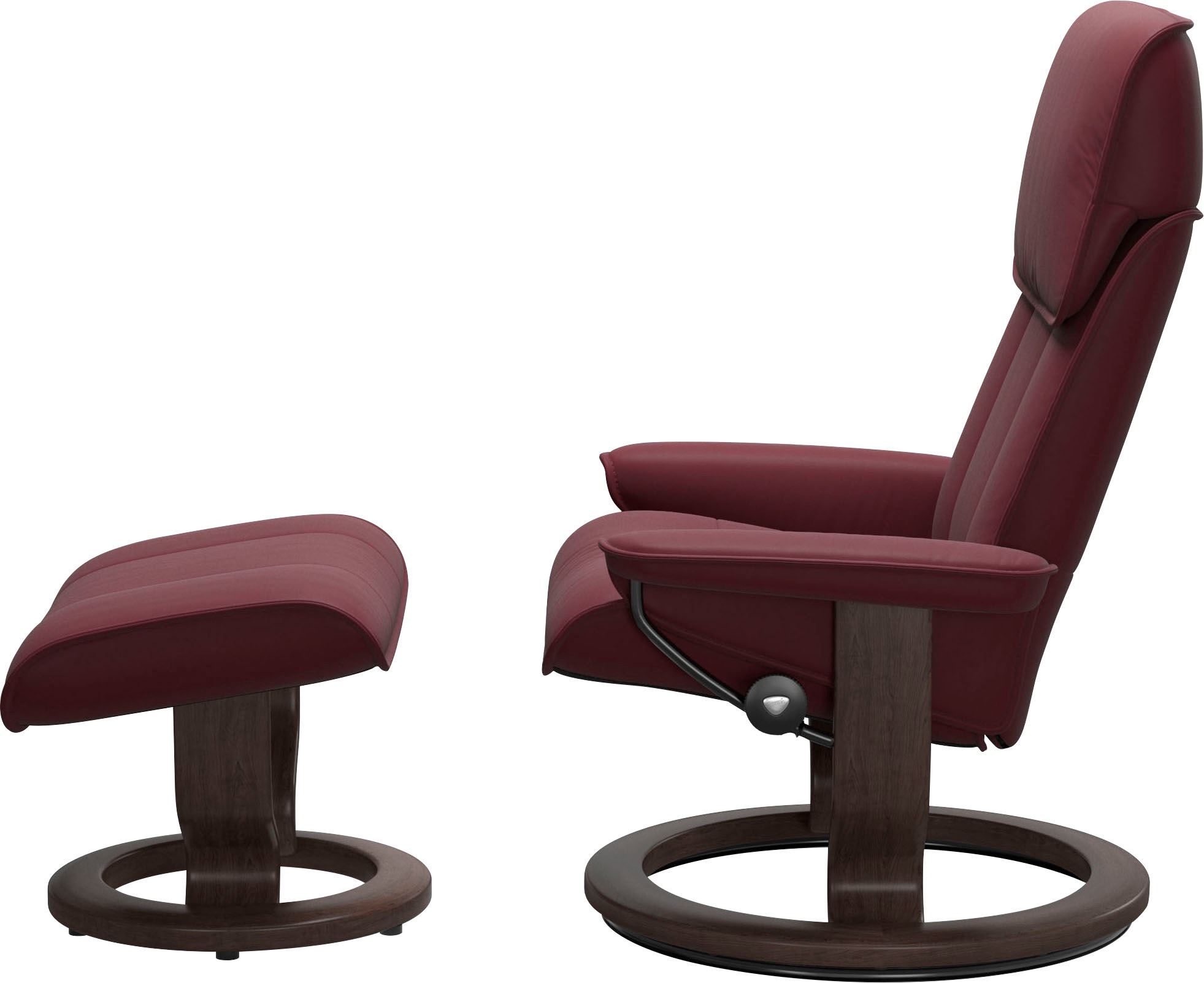 Thumbnail - Stressless Relaxsessel "Admiral" Set, Relaxsessel inkl. Hocker, mit Classic Base, Größe M & L, Gestell Wenge