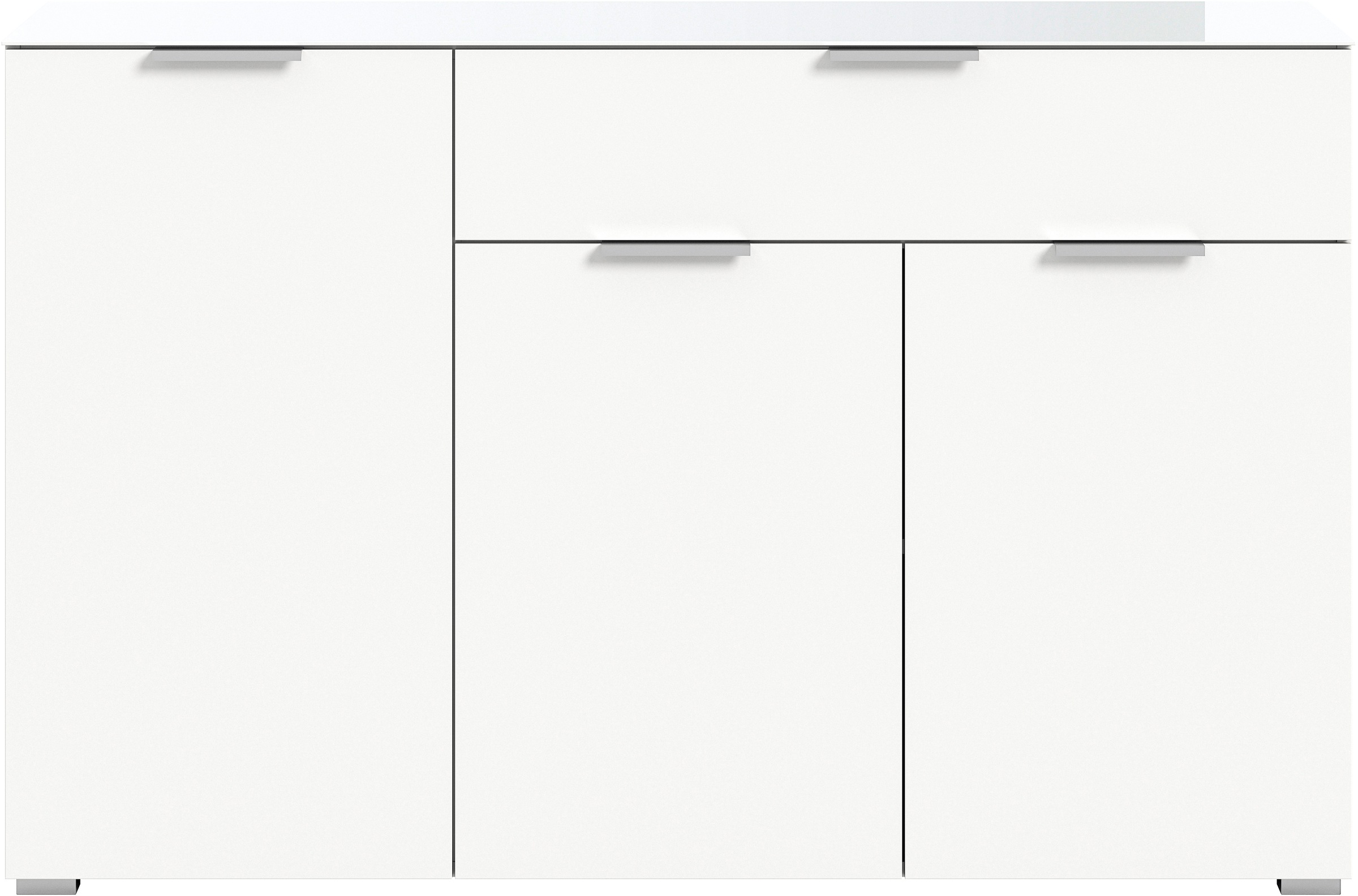 Thumbnail - INOSIGN Sideboard "Raio, Breite 135 cm, 3 Türen, 1 Schubkasten, Oberboden mit Glasplatte", Anrichte, Kommode, Schrank