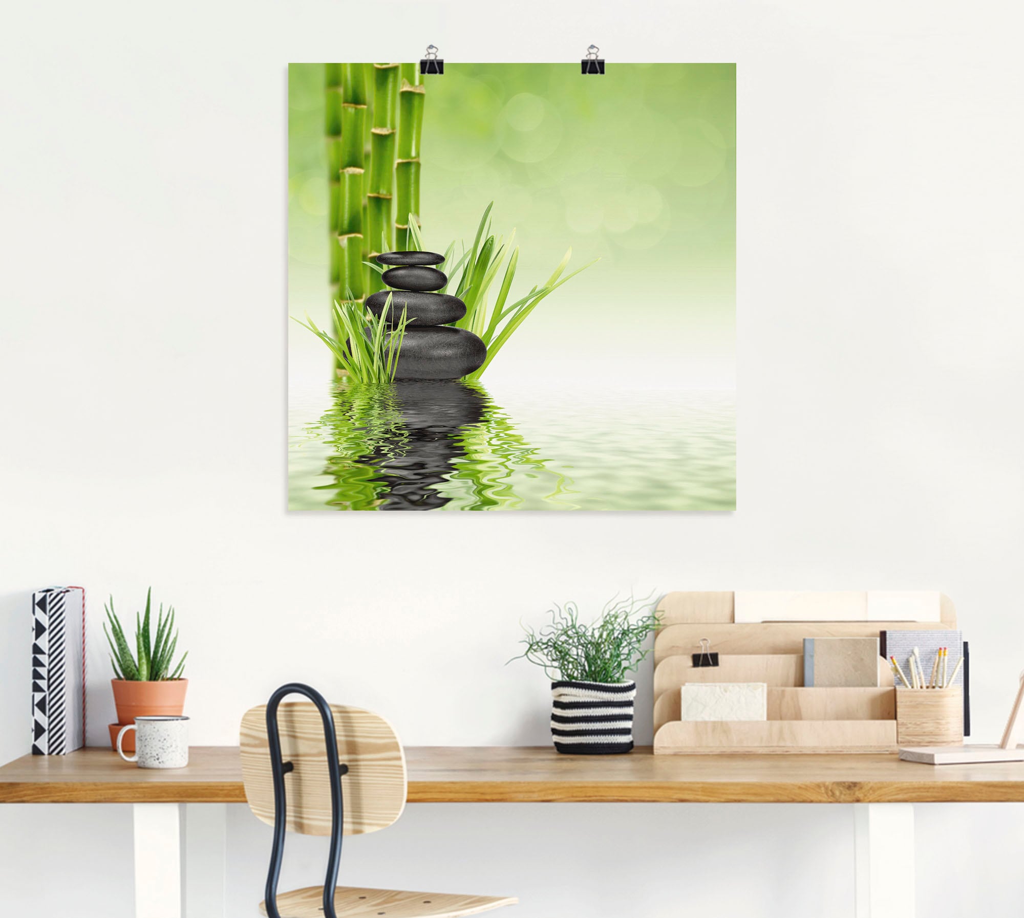 Artland Wandbild »Spa Steine«, Spa, (1 St.), als Alubild, Outdoorbild, Leinwandbild, Poster, Wandaufkleber