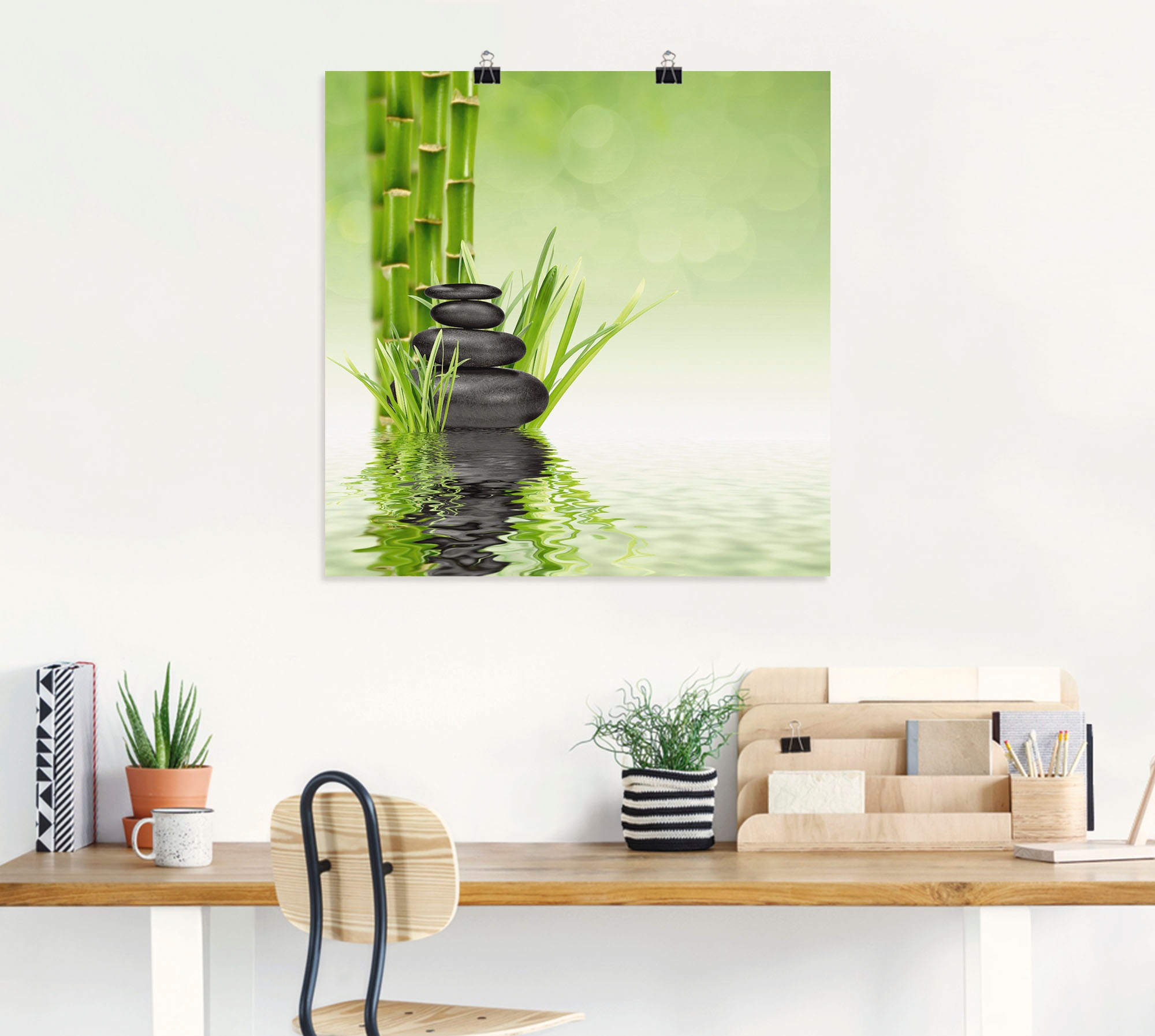 Thumbnail - Artland Wandbild "Spa Steine" Spa 1 Stk. tlg. als Alubild, Outdoorbild, Leinwandbild, Poster, Wandaufkleber