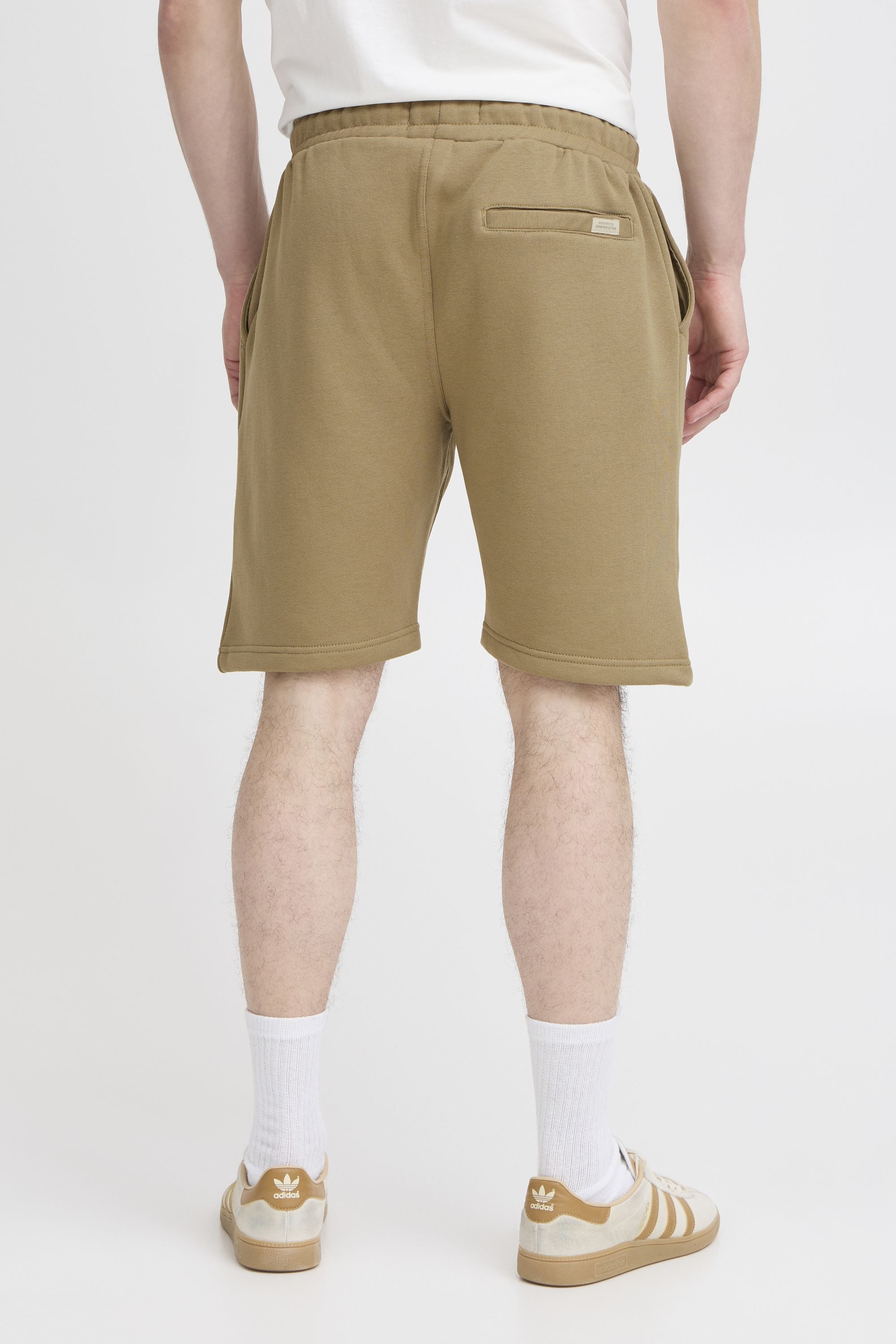 Sweatshorts BLEND "Sweatshorts BHDowntown", Herren, Gr. L, N-Gr, braun (lead gray), Obermaterial: 50% Baumwolle CO. 50% Polyester PES., Hosen Sweatshorts 3