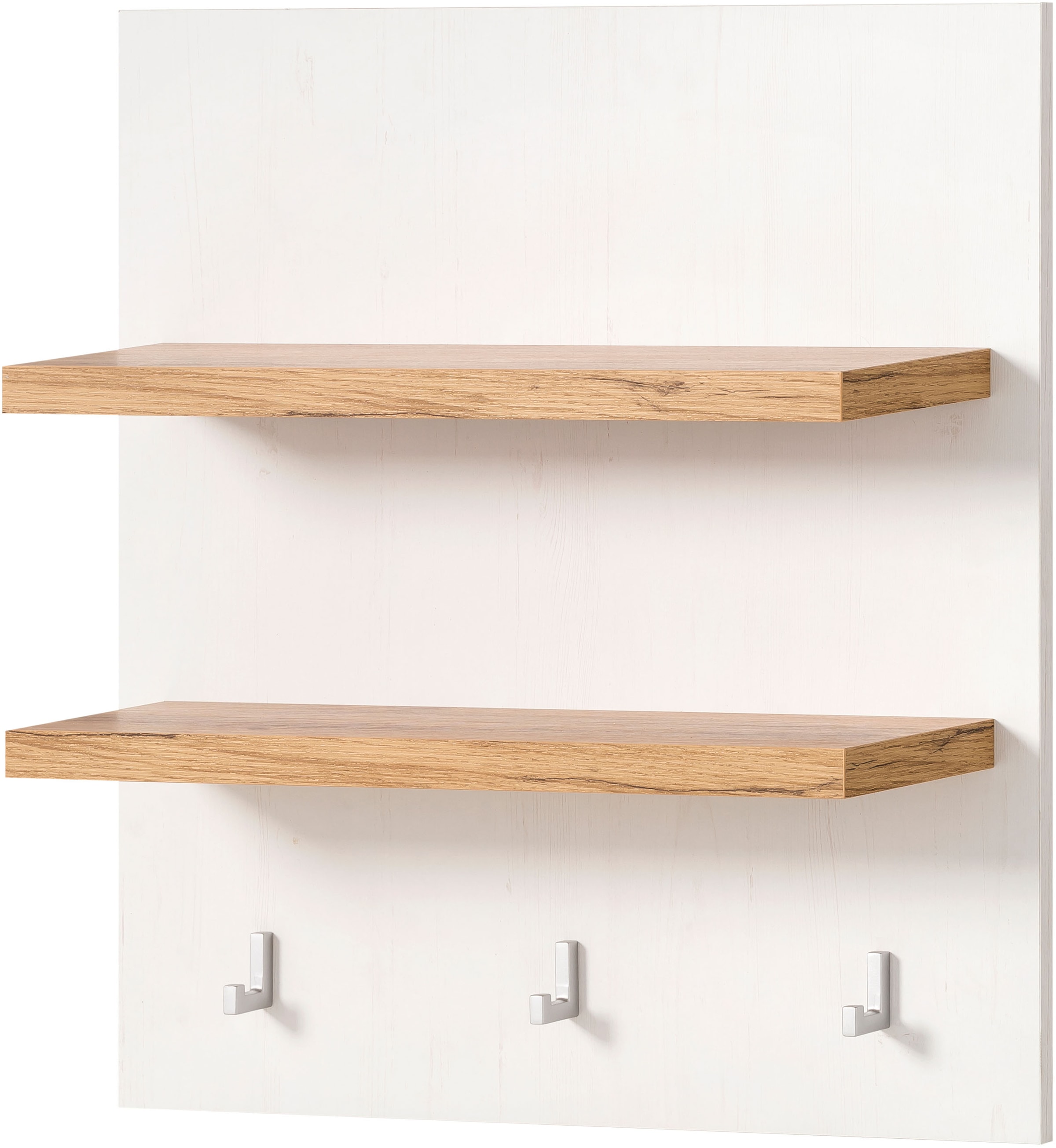 KOCHSTATION Küchenzeile »KS-Westminster, Pantryküche im Landhaus Stil, hochwertige Metallgriffe«, (Set), Breite 164 cm, Kommode, Wandpaneel, Hängeschrank und Herdumbau