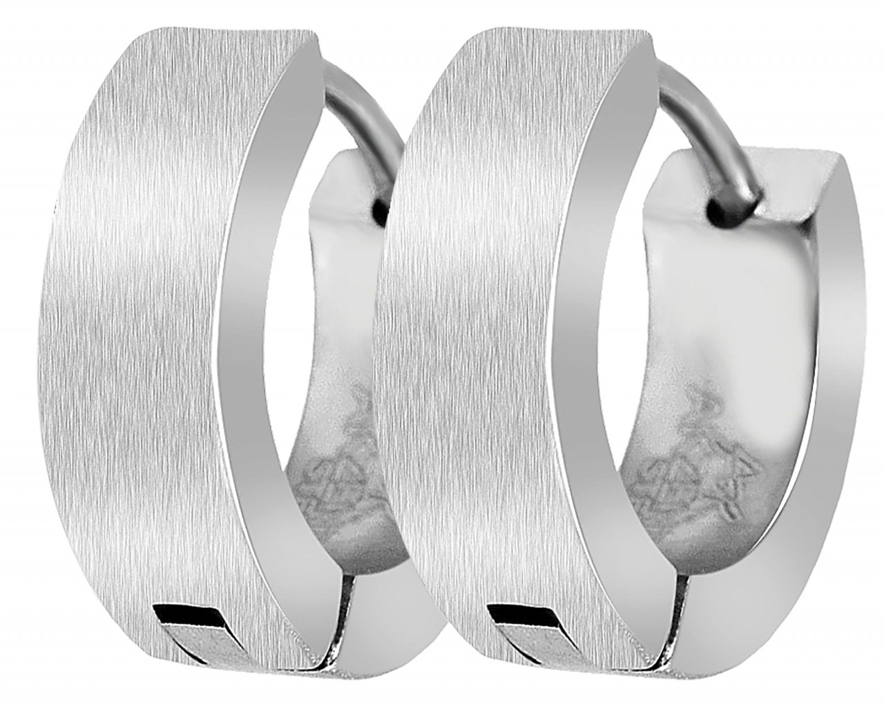 Adelia´s Paar Creolen »Neuheit 2025 - Damen Creolen aus mattem Edelstahl Ø 9 mm«