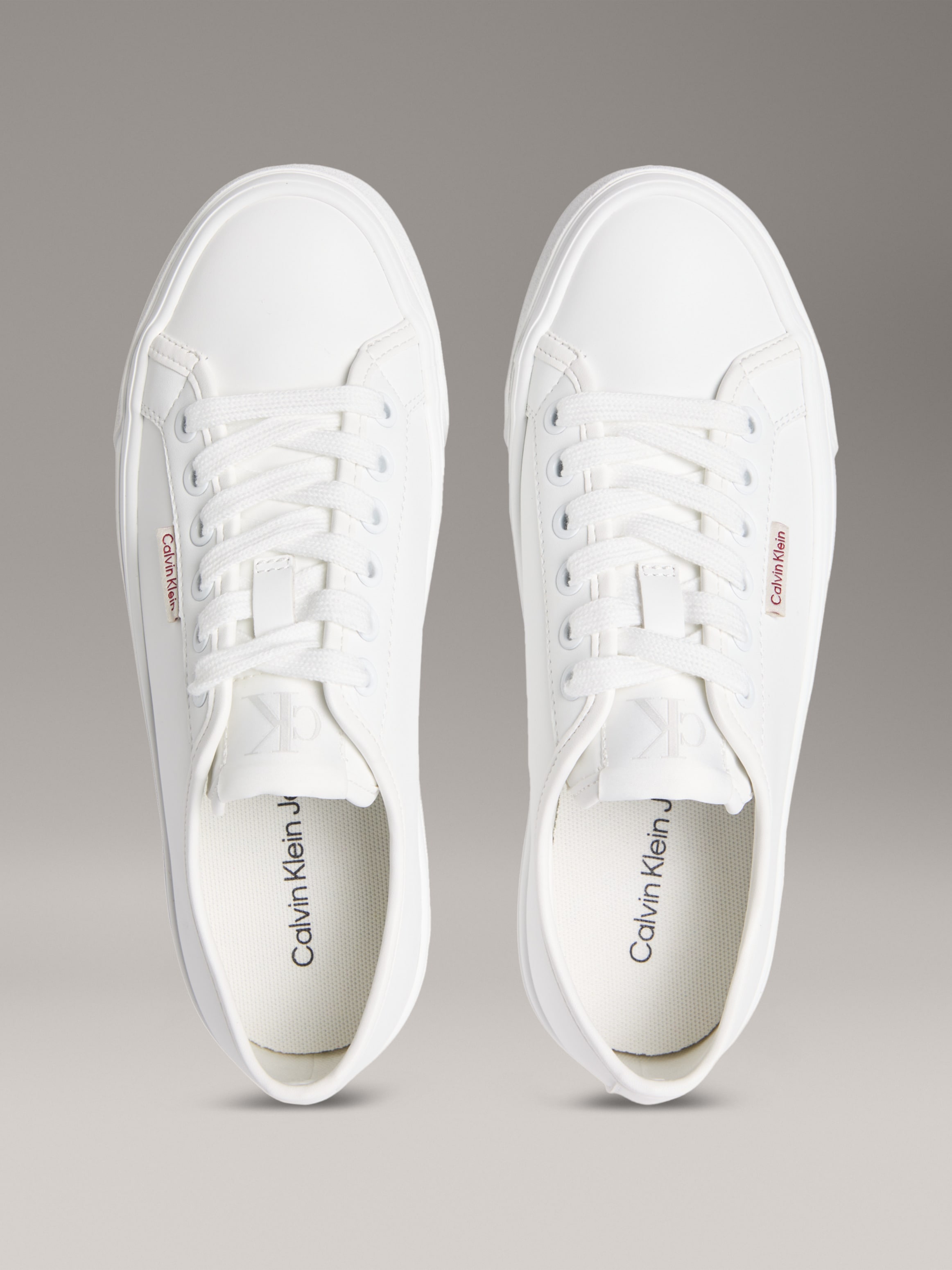 Calvin Klein Jeans Plateausneaker »VULC FLATFORM LTH«, Schnürschuh, Halbschuh, Freizeitsneaker in schlichter Optik