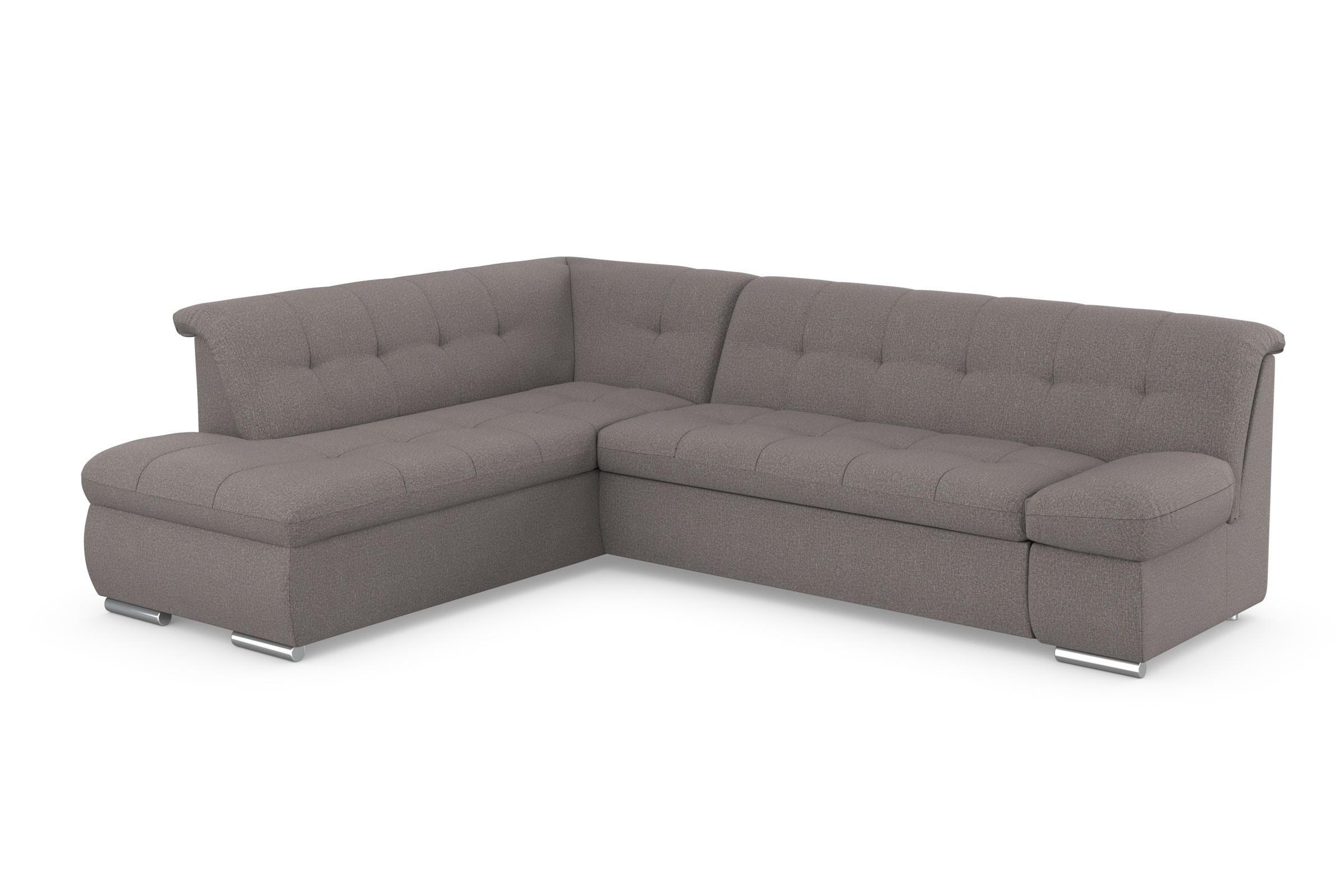 DOMO collection Ecksofa "MONA 271x213 cm, modern und komfortabel" whlw. mit Bett- und Armlehnfunktion, L-Form