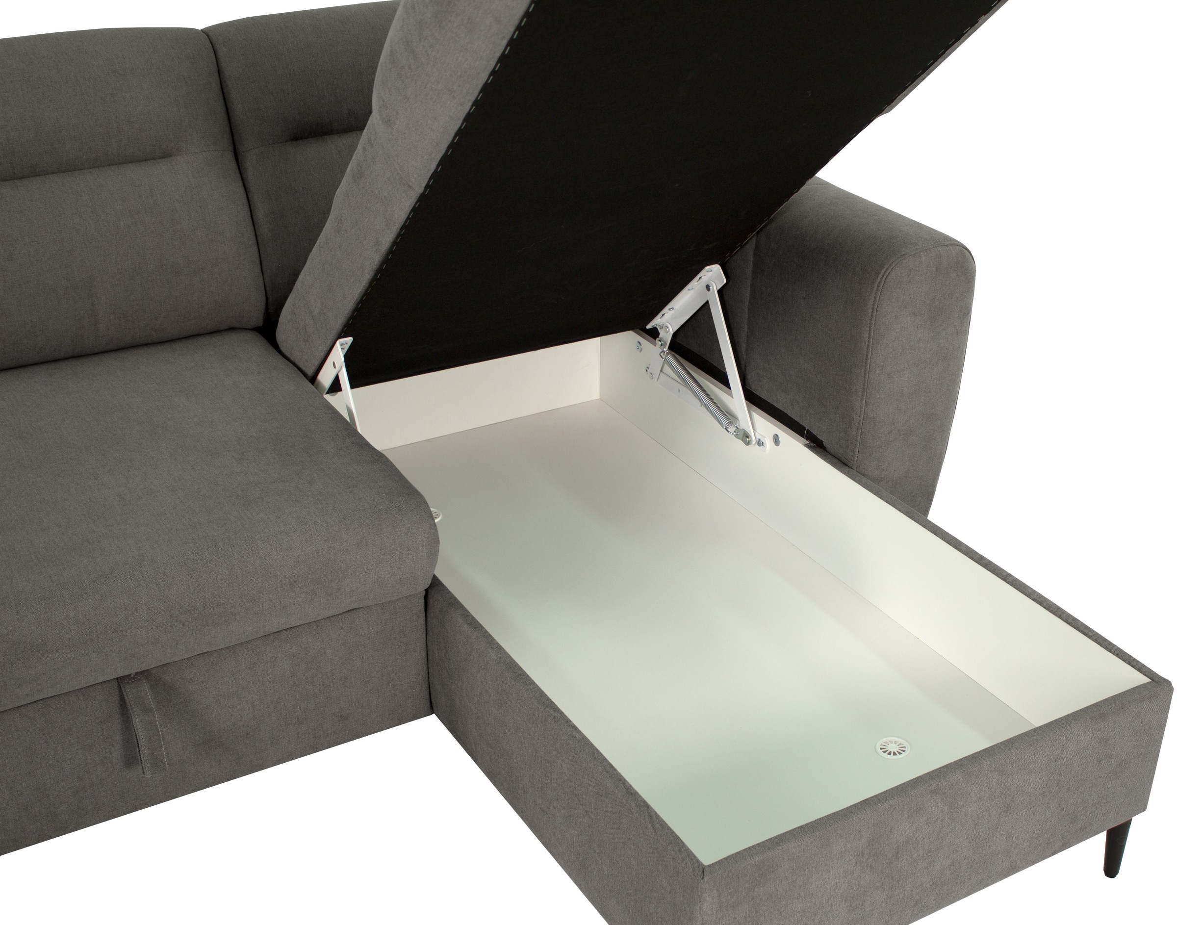 Trends by HG Ecksofa »Bella L-Form, B: 248 cm« mit Bettfunktion & Bettkasten