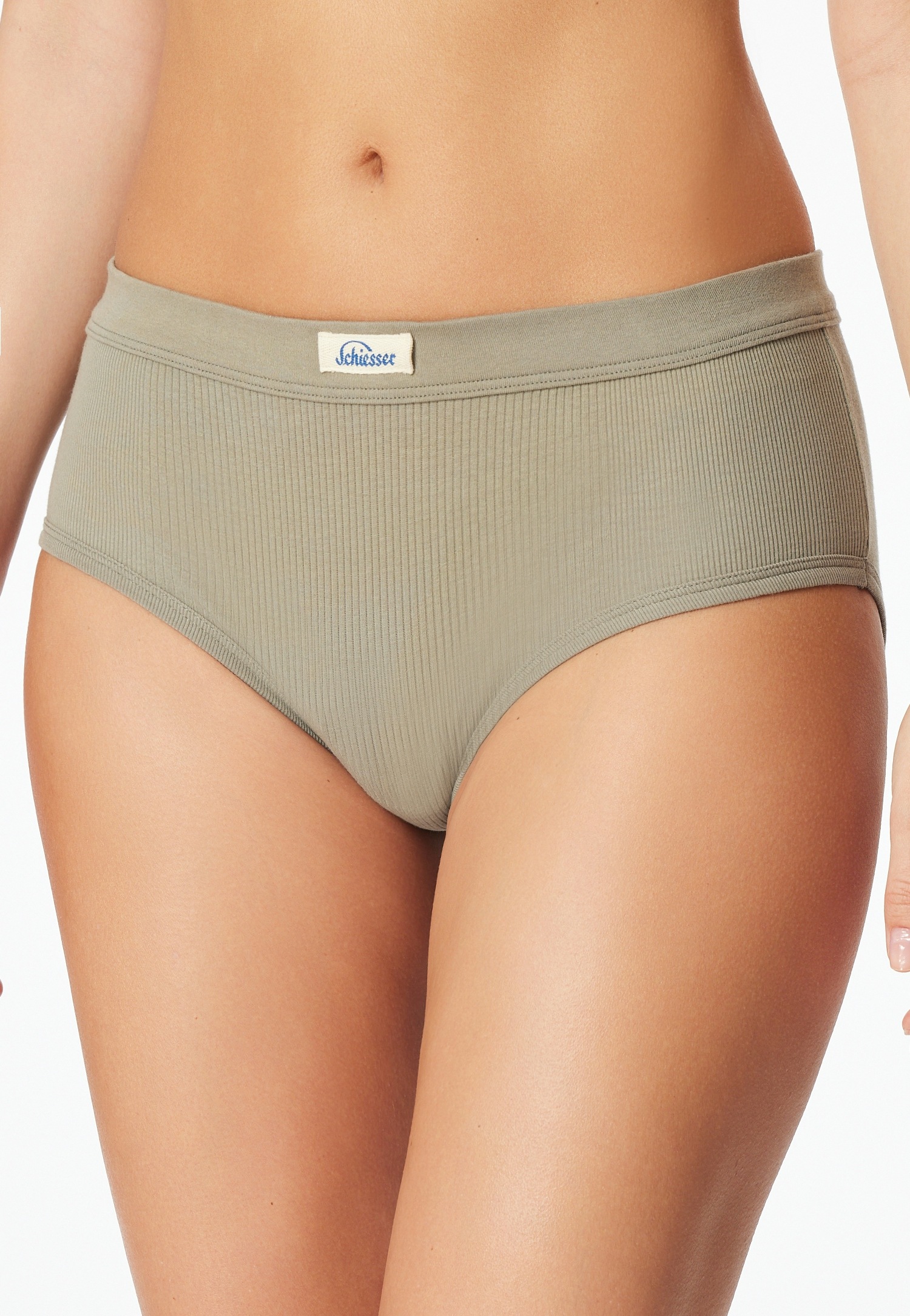 Schiesser Panty "Revival Kollektion" mit platziertem Rippmuster und breitem günstig online kaufen