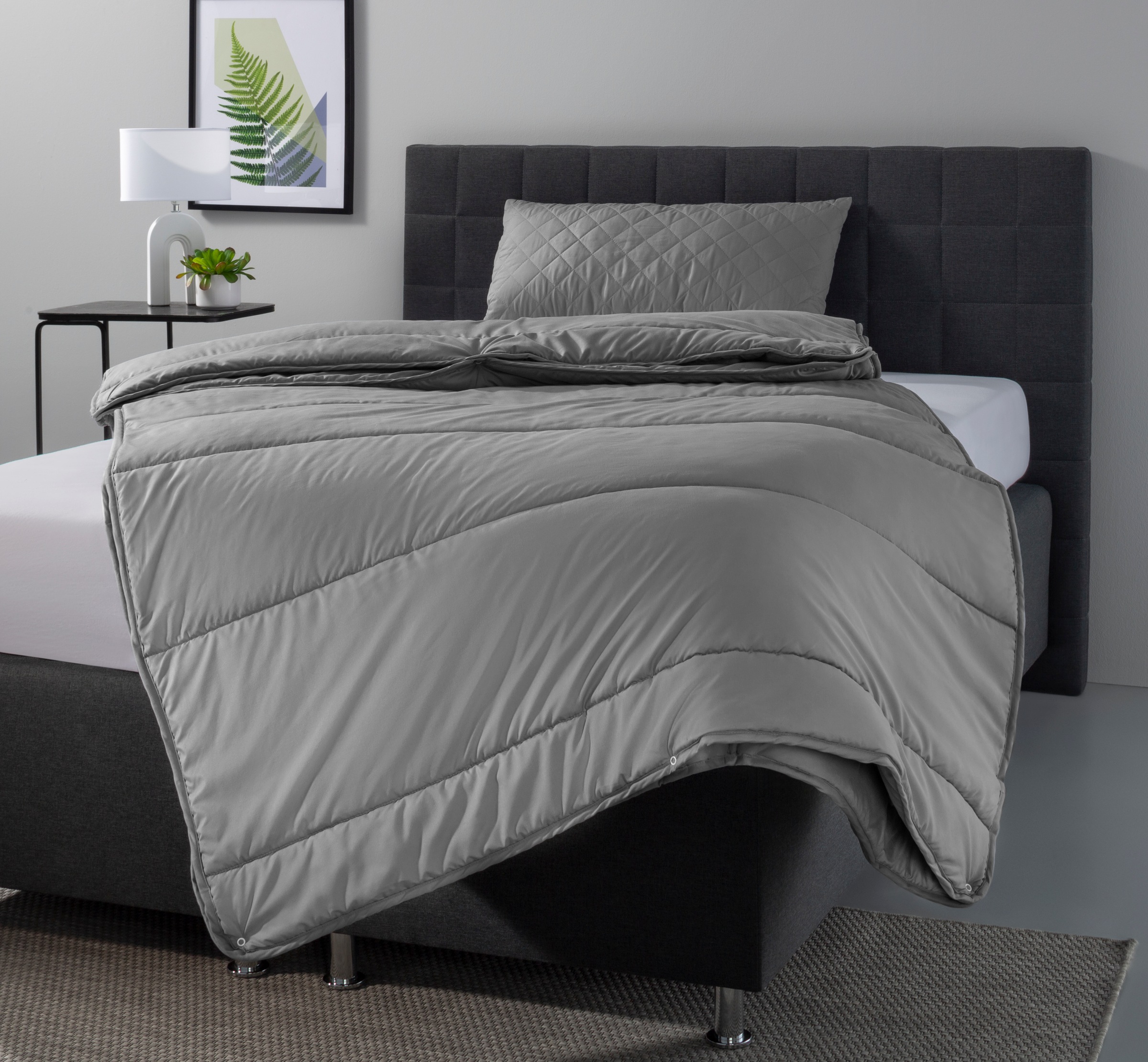 OTTO home Microfaserbettdecke + Microfaserkissen "Clarra Spar Set, Decke + günstig online kaufen