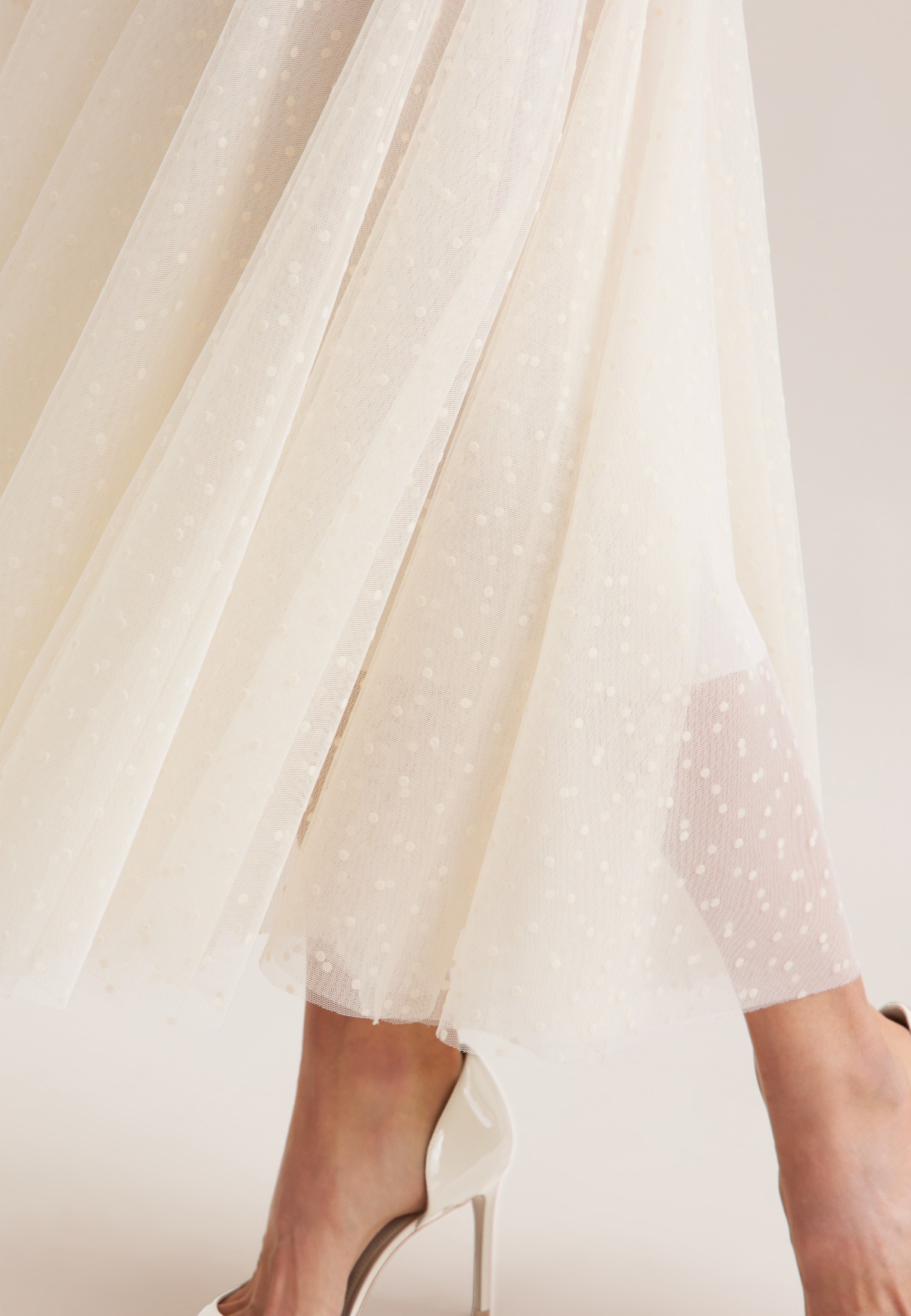 Seidensticker Alexandra Lapp Midi Skirt Off-White Size S 2