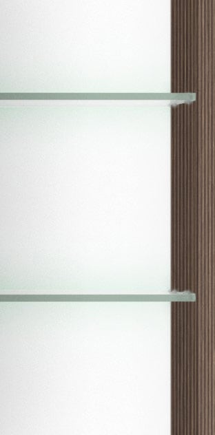 HELD MÖBEL Spiegelschrank »Trento, verschiedene Ausführungen und Farben«, Breite 80 cm, mit 3D-Effekt, Spiegeltüren, Inklusive LED-Beleuchtung
