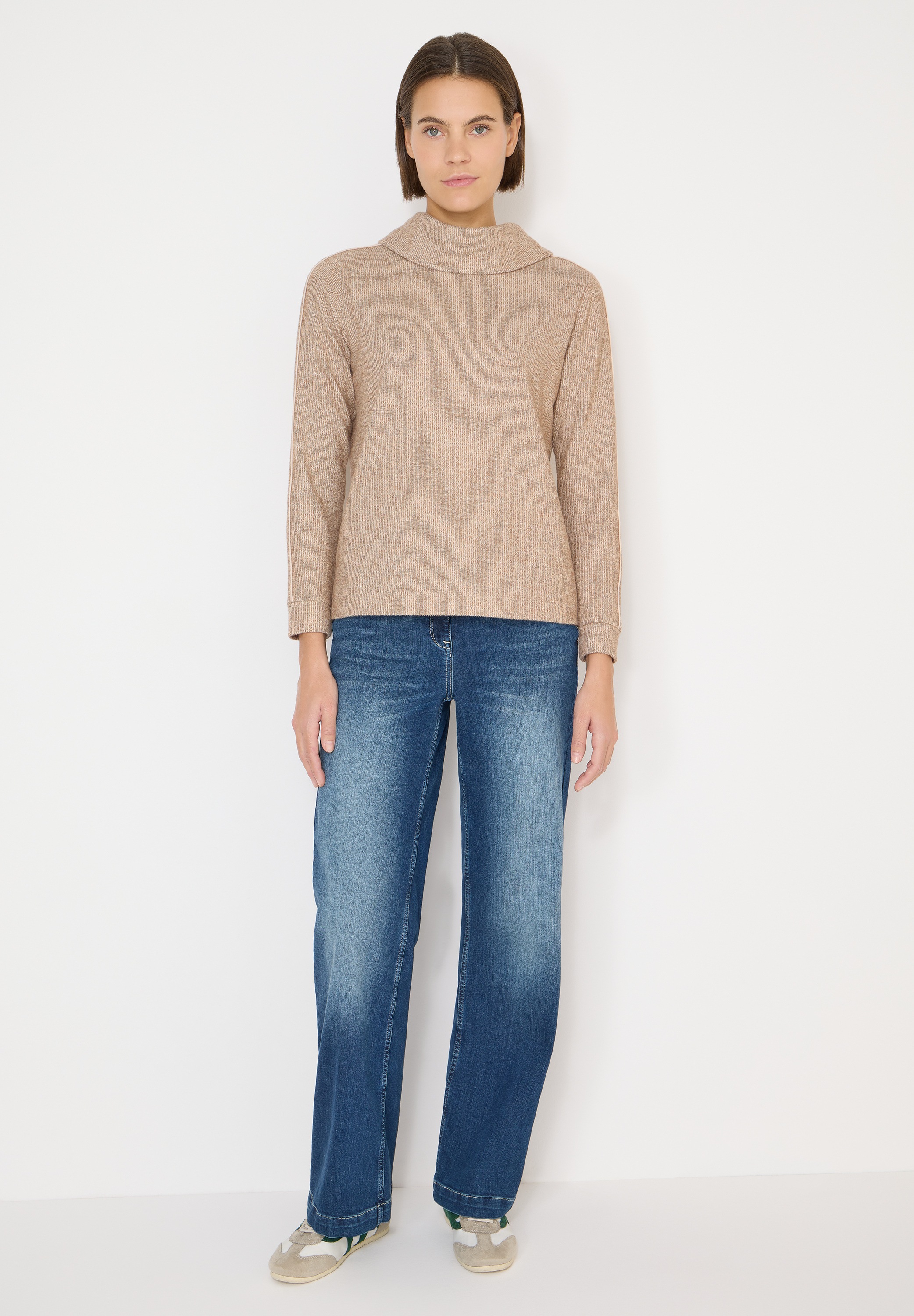 Thumbnail - Cecil Langarmshirt aus strecthigem Viskosematerial