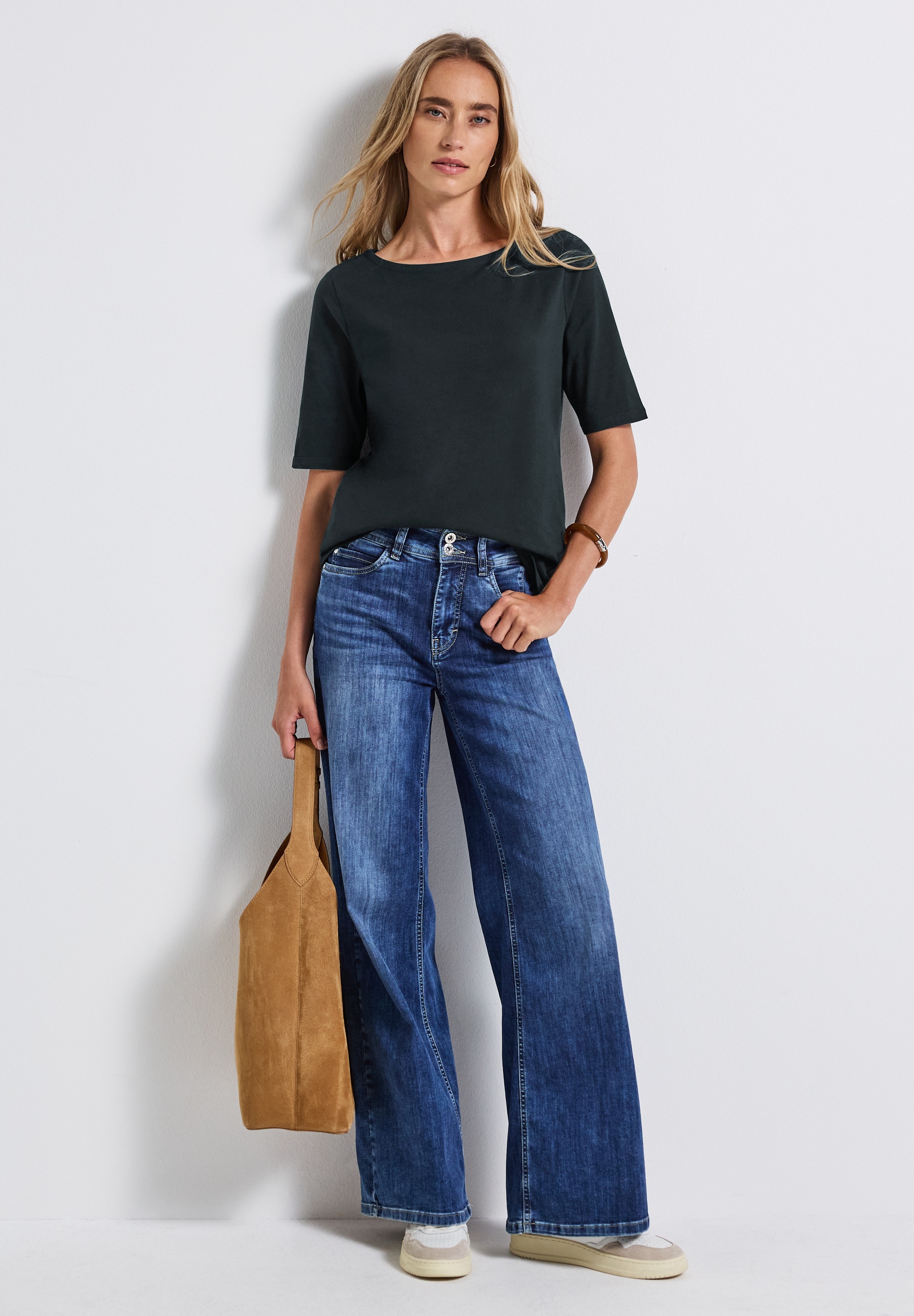 STREET ONE T-Shirt aus reiner Baumwolle günstig online kaufen