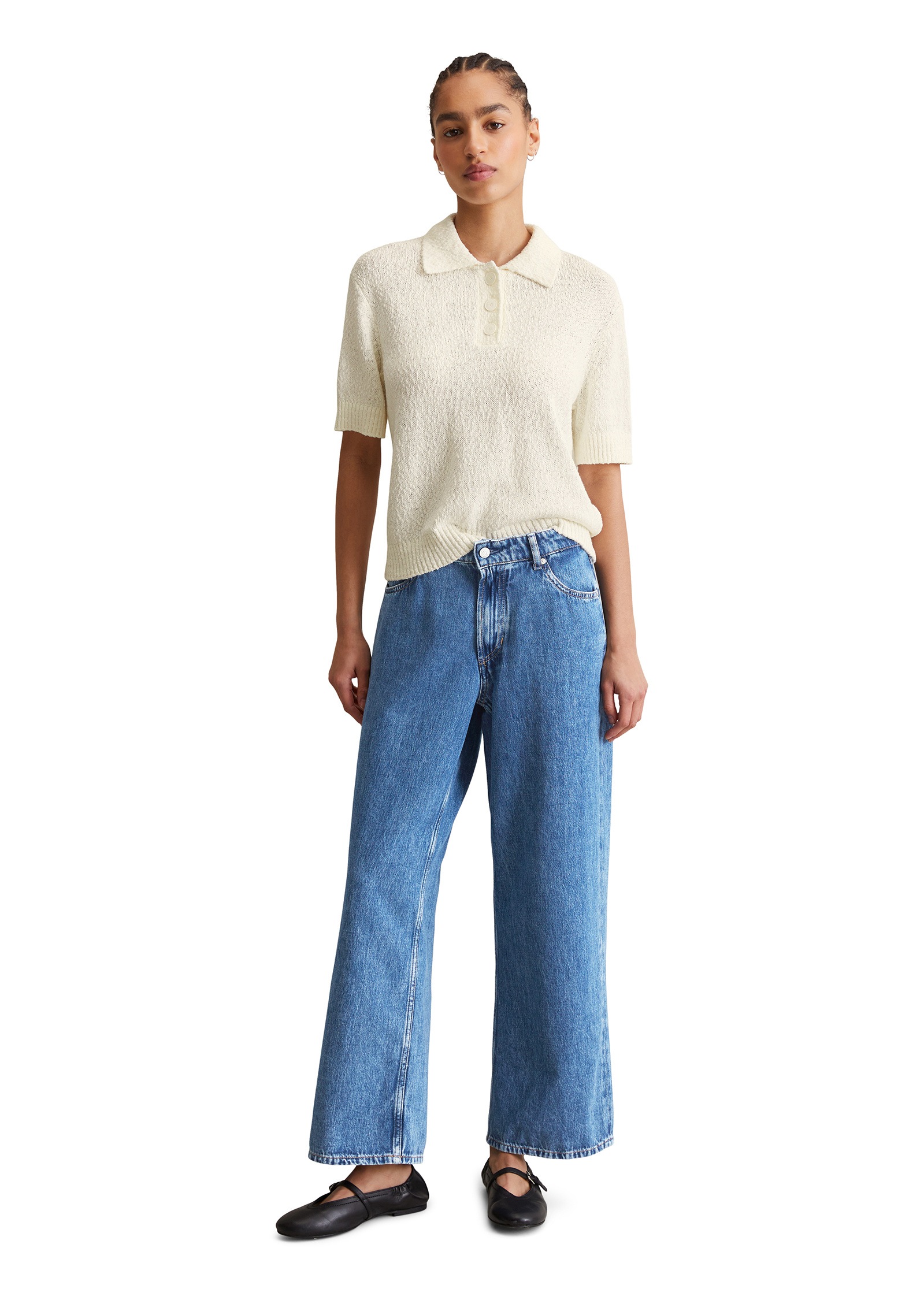 Marc O'Polo DENIM Poloshirt »aus Cotton-Slub-Garn«