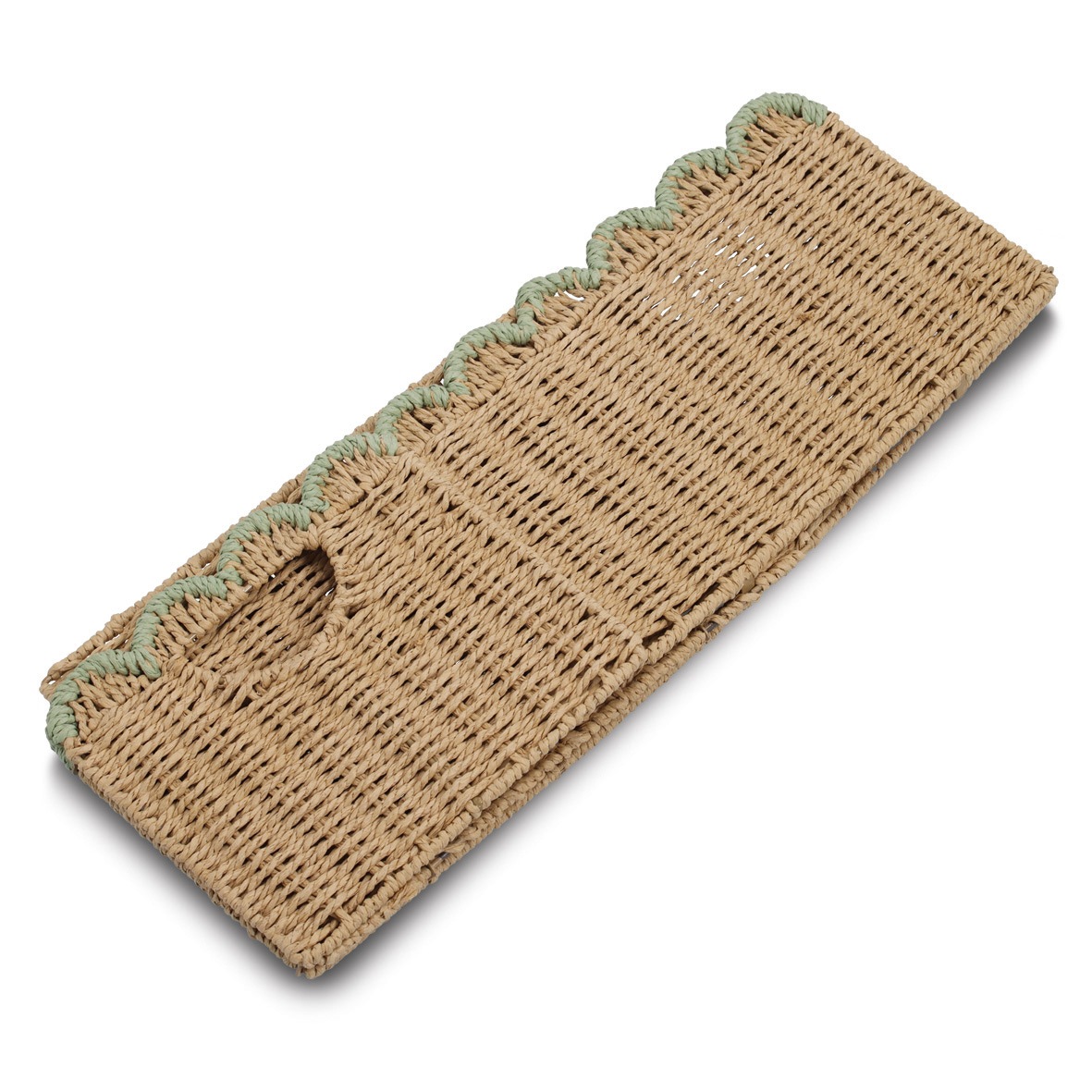 Zeller Present Aufbewahrungskorb »Aufbewahrungskorb, mint« ca. 38x25x22 cm, faltbar, Papiergeflecht