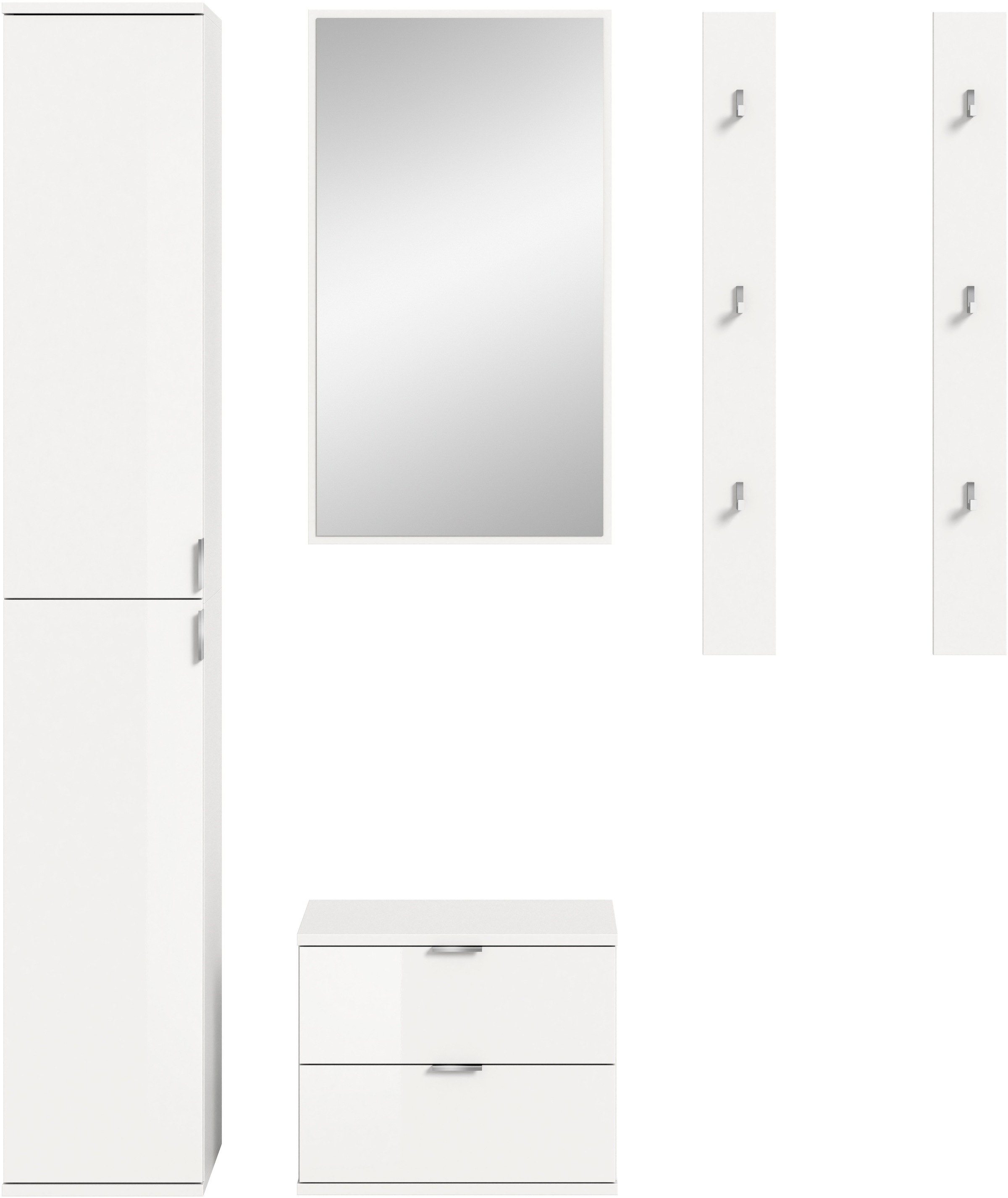 INOSIGN Garderoben-Set, (4 St.), Trondheim, Garderobenset 4-tlg.Breite 148 cm, Flur, Diele, Kombination