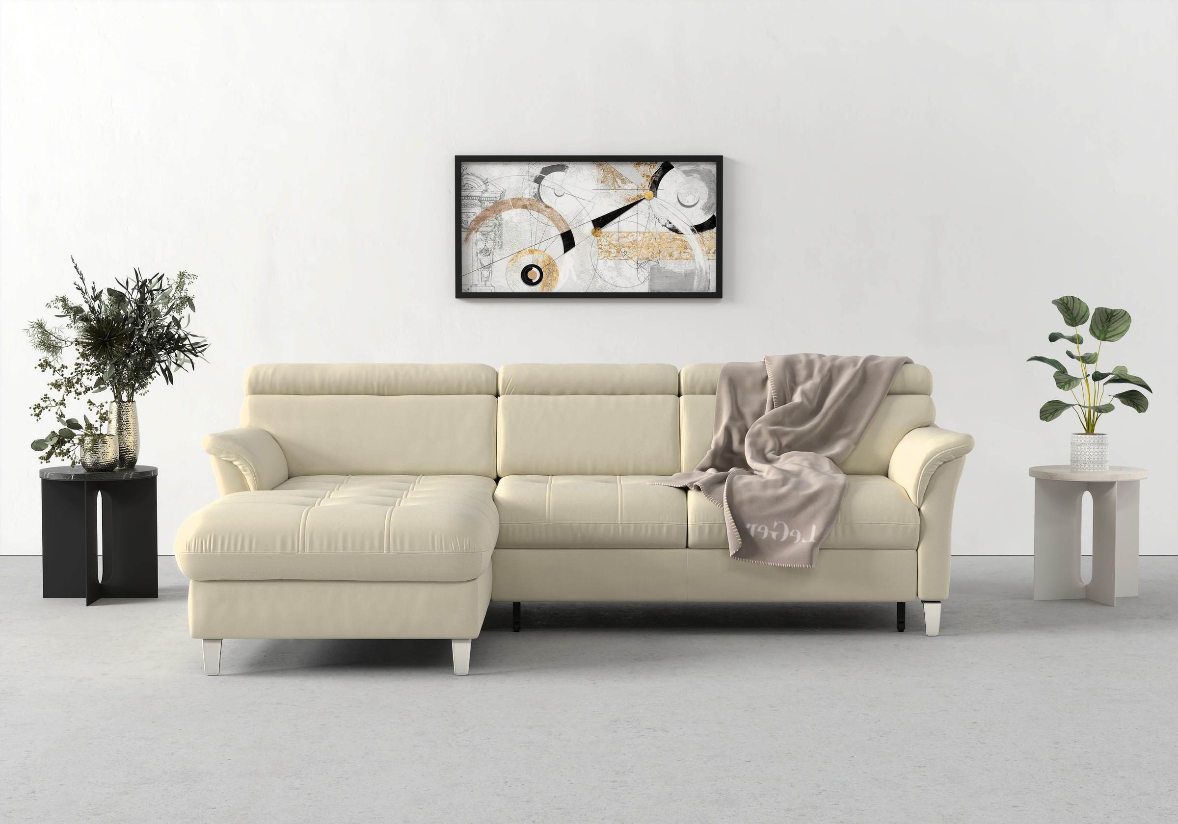 Thumbnail - sit&more Ecksofa "Marano L-Form" inklusive Kopfteilverstellung, wahlweise mit Bettfunktion, Bettkasten