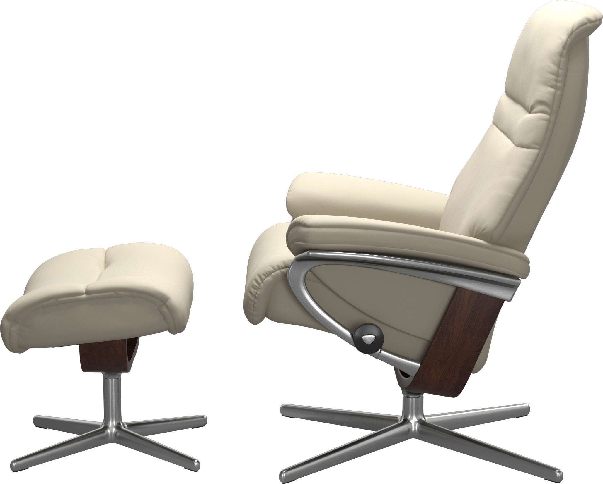 Stressless® Fußhocker »Sunrise«, mit Cross Base, Größe S, M & L, Holzakzent Braun