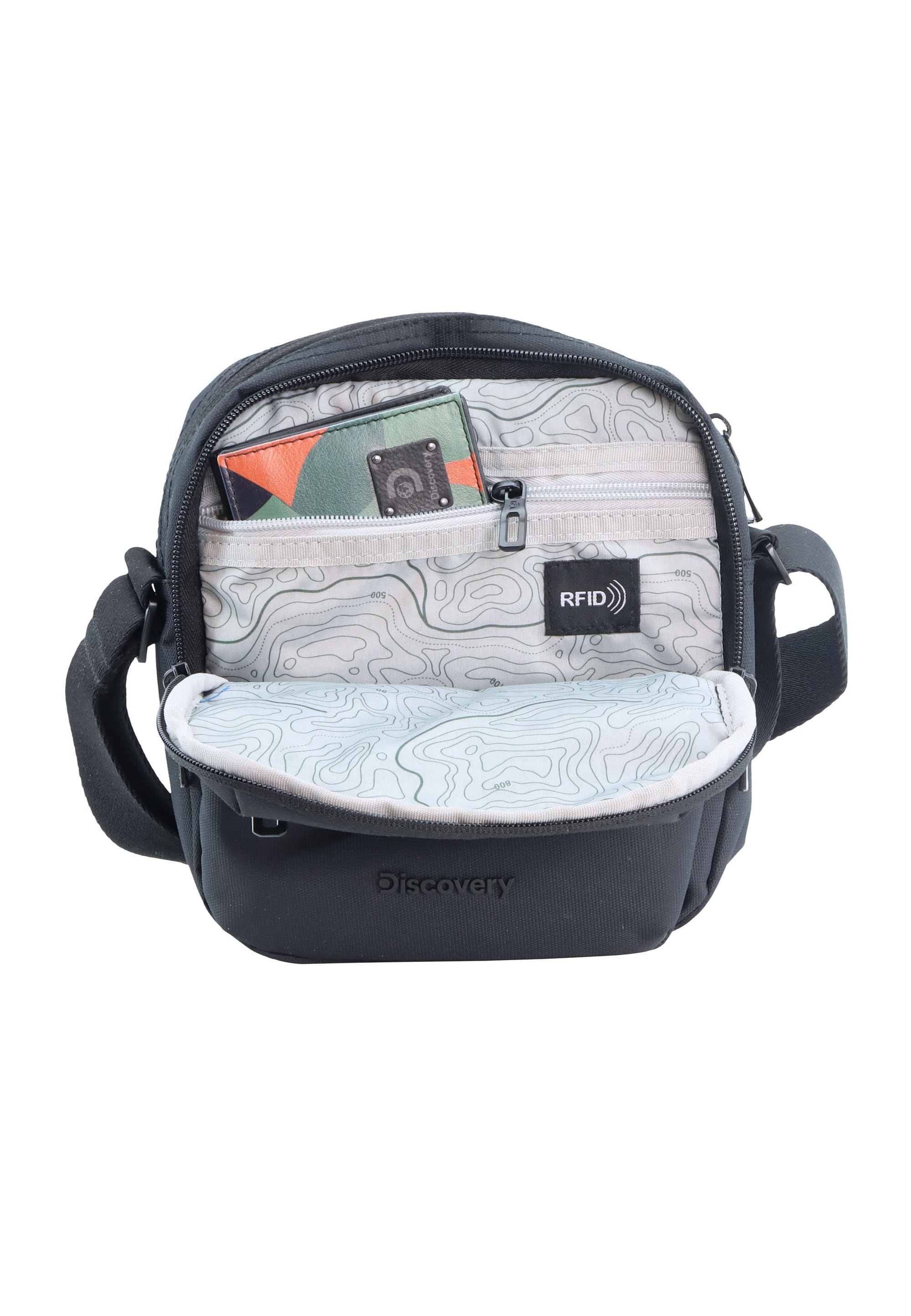 Discovery Schultertasche »Downtown« mit RPET Polyester-Material