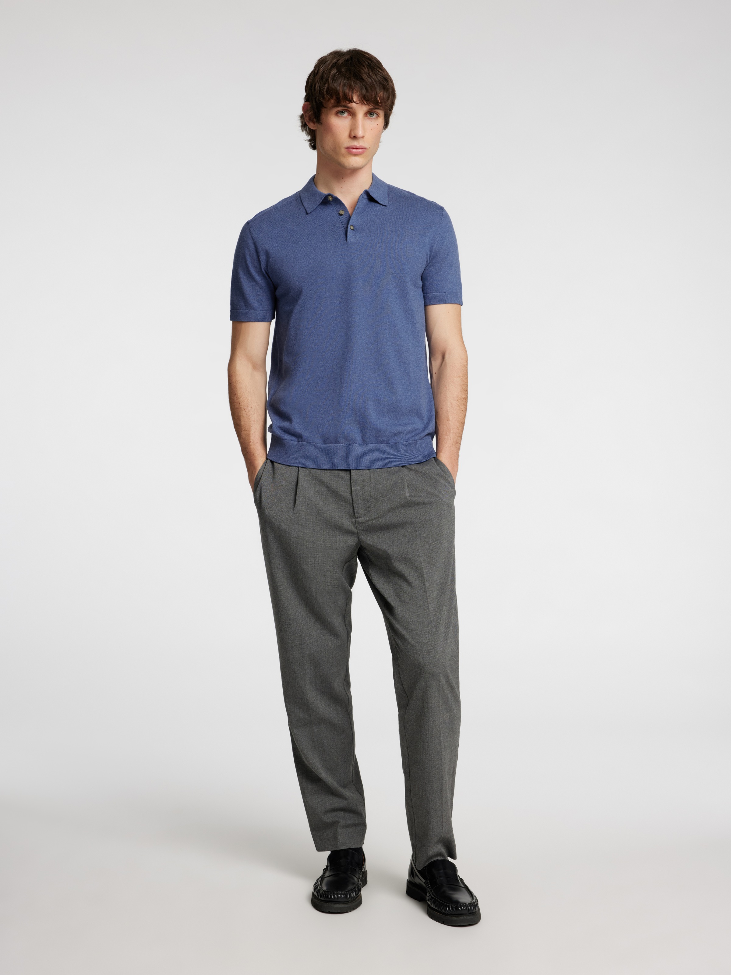 SELECTED HOMME Poloshirt »SLHBERG SS KNIT POLO NOOS«