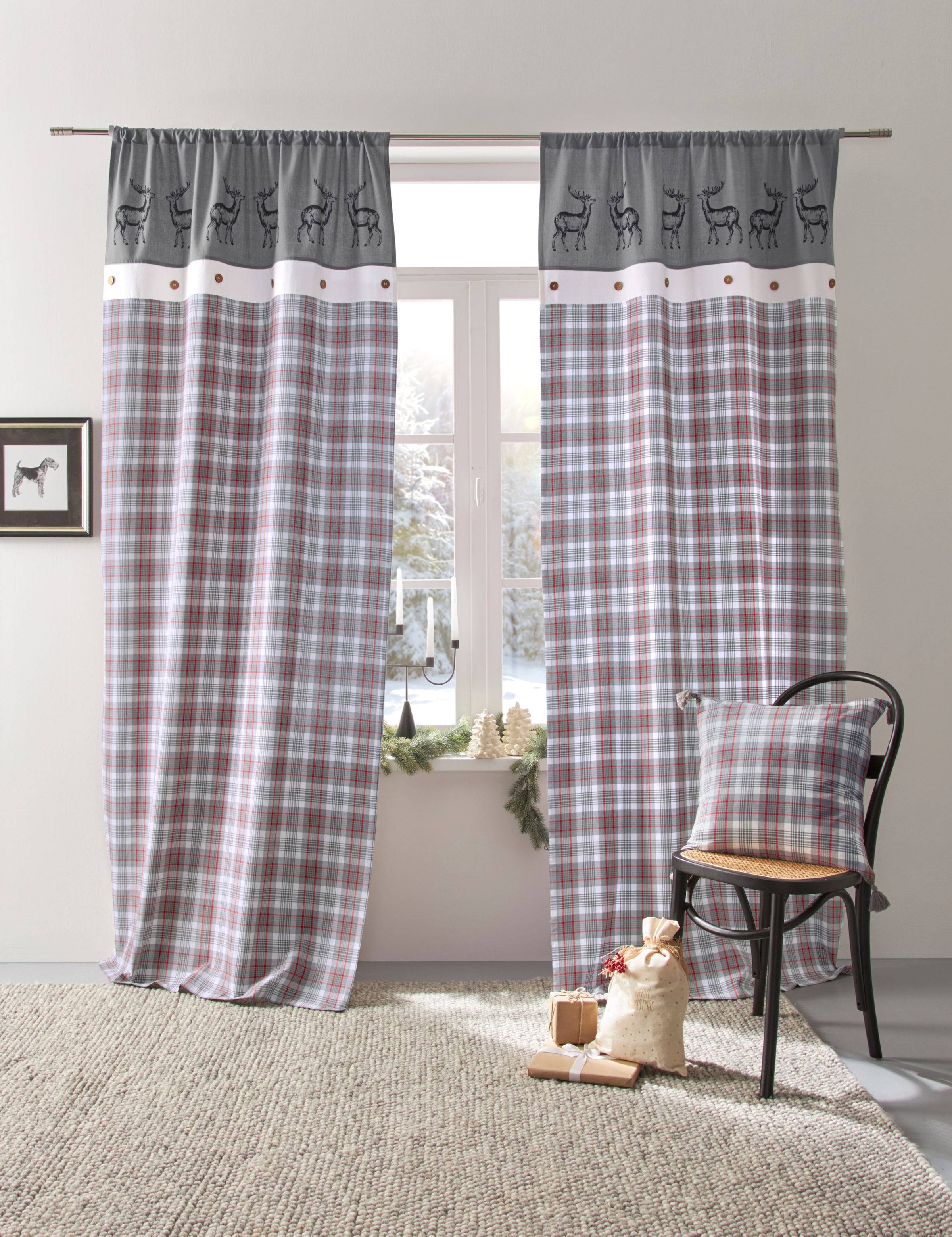 my home Dekokissen "Merry" Kissenhüllen, 2-er Set, ohne Füllung günstig online kaufen