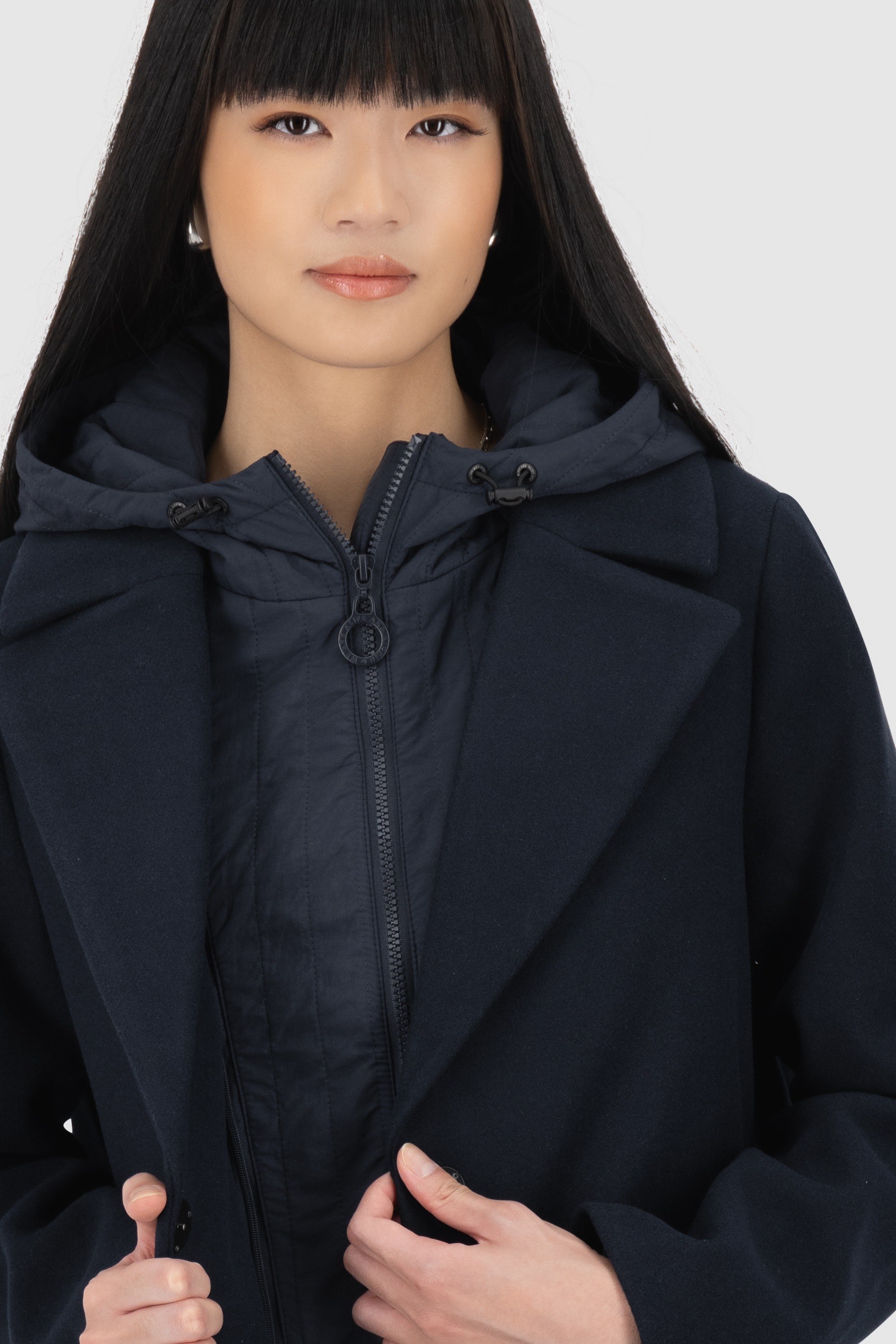 Alife & Kickin Winterjacke »Damen AjaAK A«, mit Kapuze, Damenwinterjacke mit herausnehmbarem Inneneinsatz und Kapuze