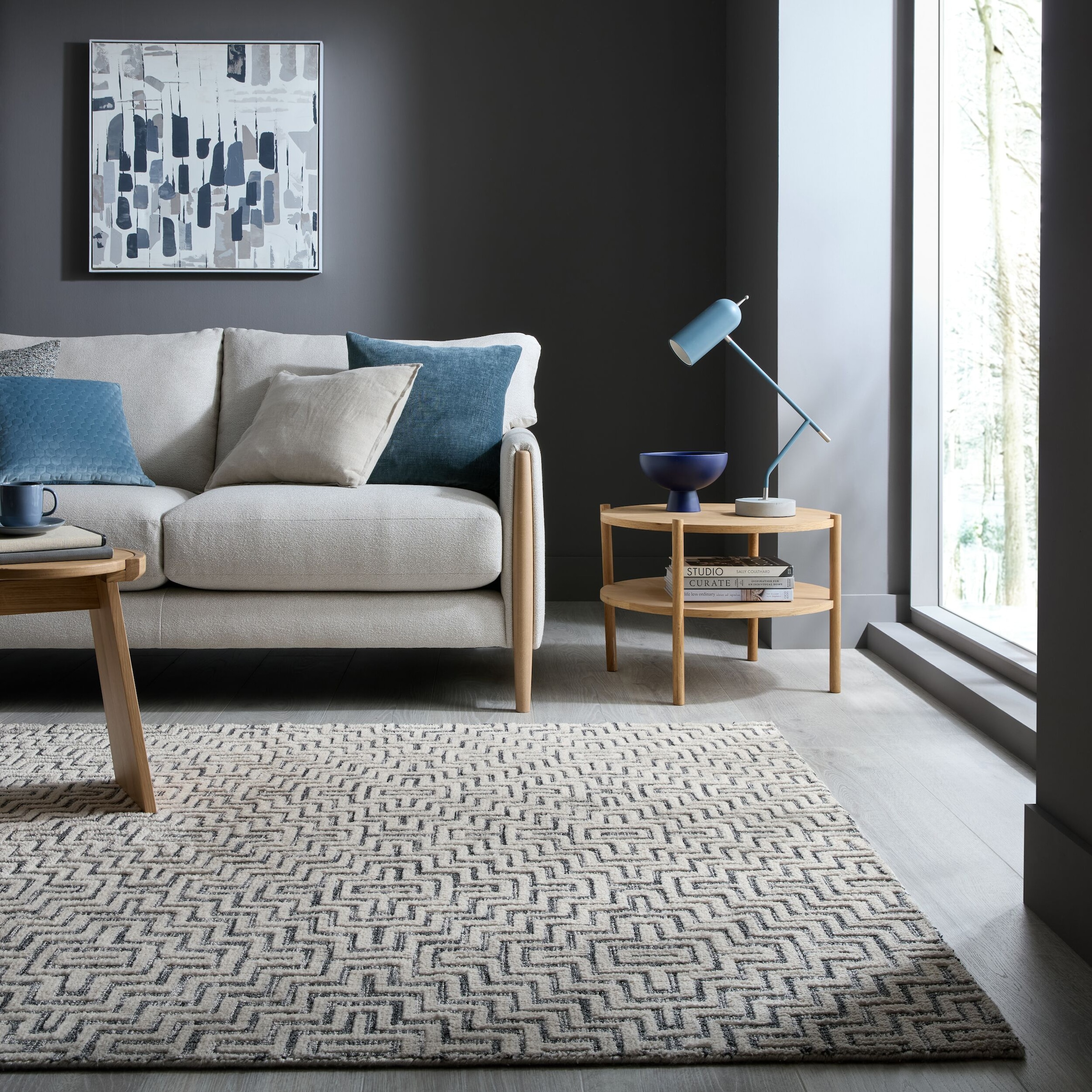 FLAIR RUGS Teppich »Rhett«, rechteckig, 12 mm Höhe, aus gewebter Wolle