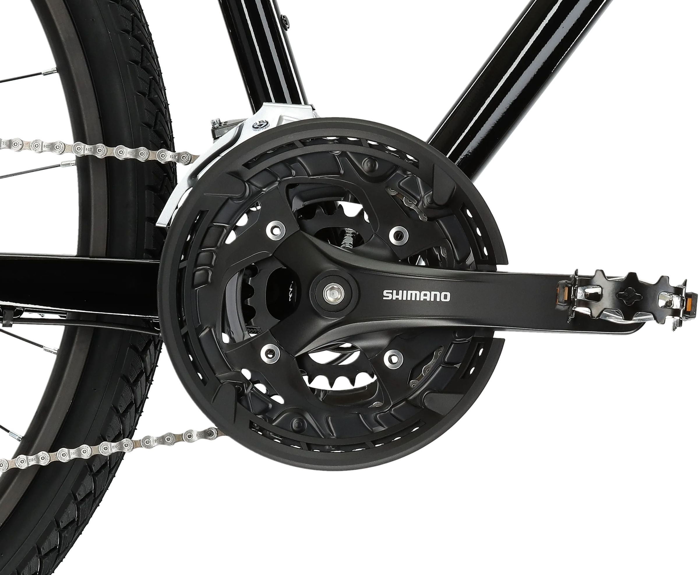 Kross Crossrad »KROSS Crossbike Evado 5.0 28" schwarz 27 Gänge«, 27 Gang, Shimano, ACERA T3000 Schaltwerk, Kettenschaltung