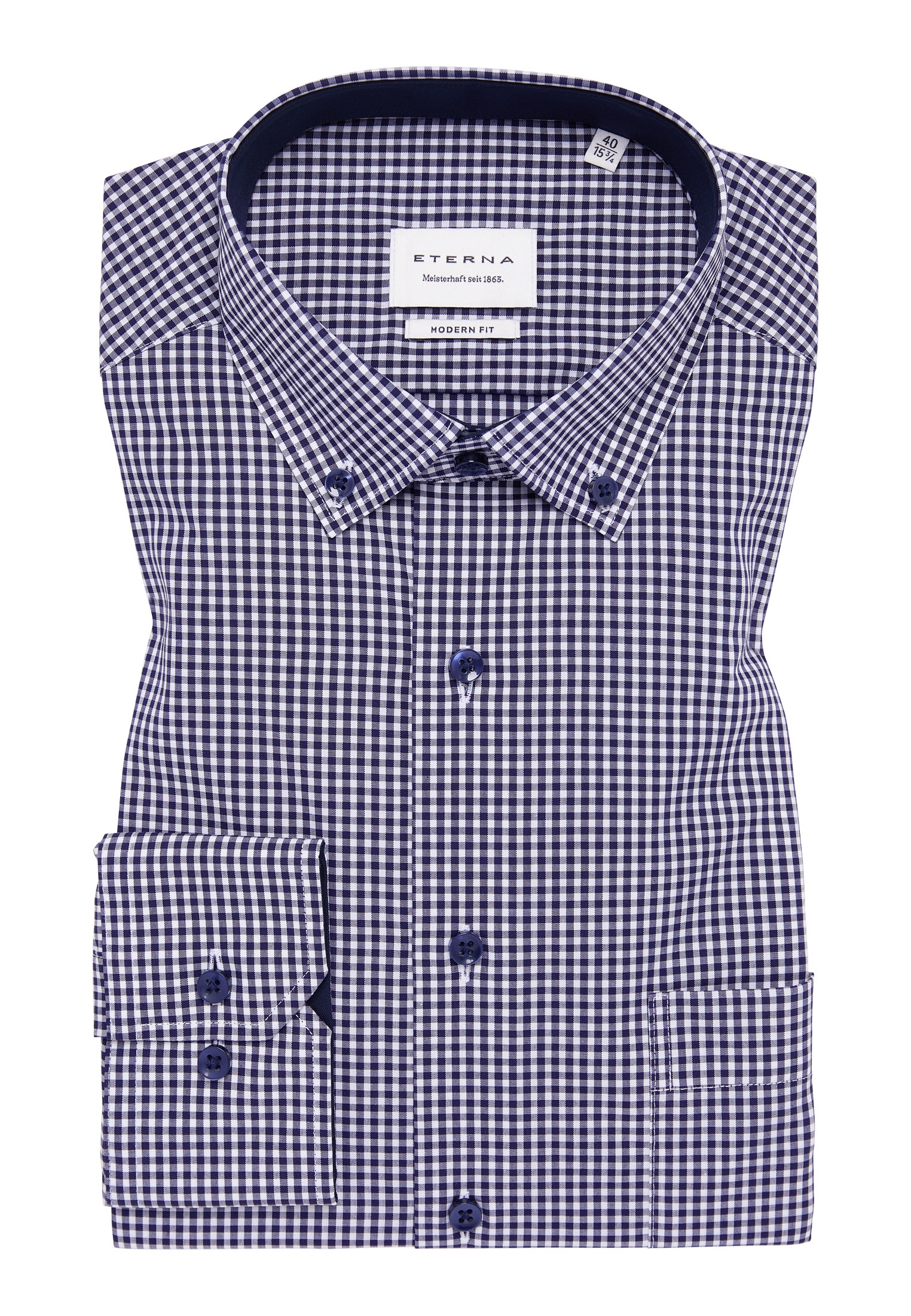 Eterna Langarmhemd »MODERN FIT«, NON IRON (bügelfrei)