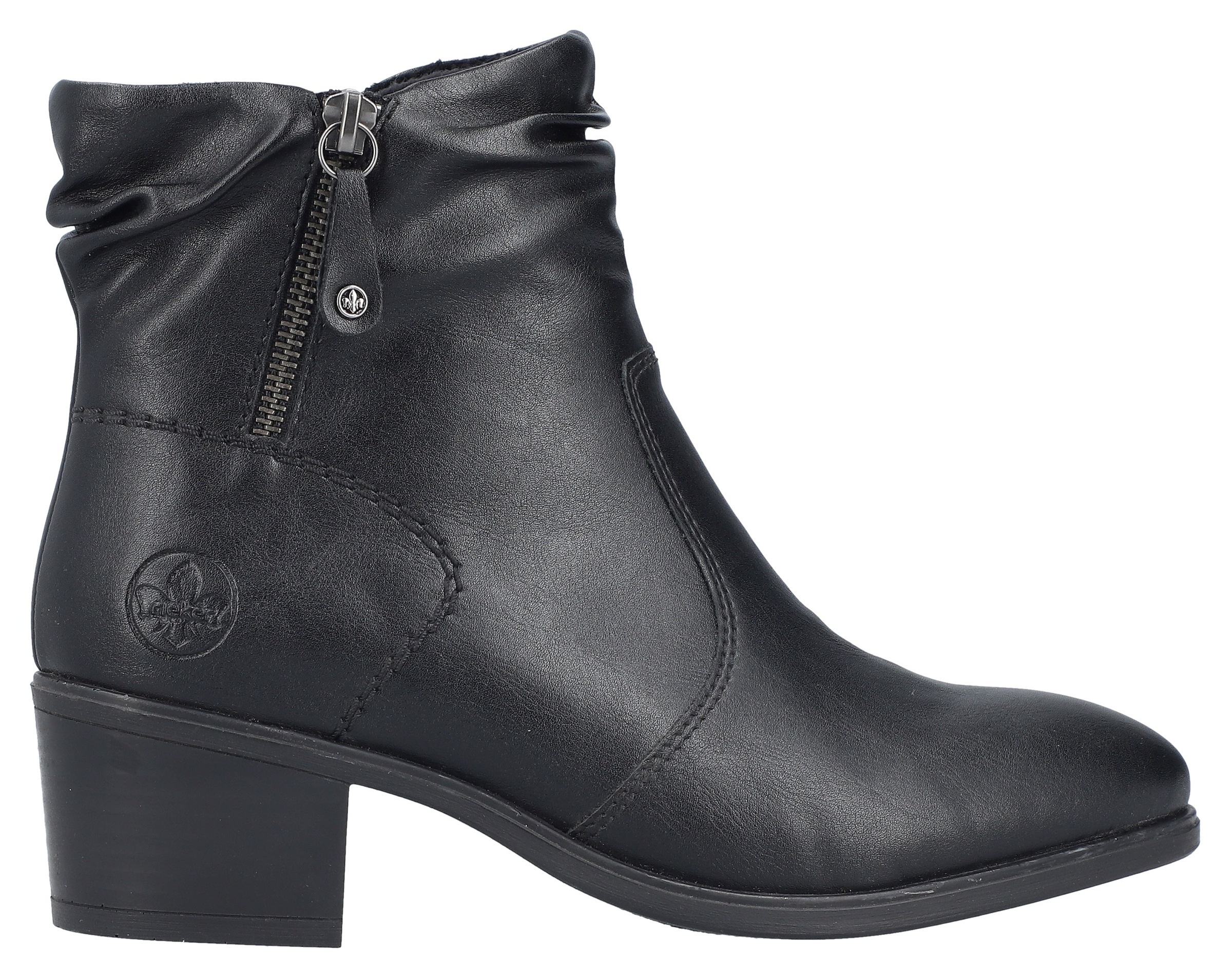 Rieker Stiefelette, Boots, Klassik-Stiefelette, Blockabsatz, mit slouchy Schaft