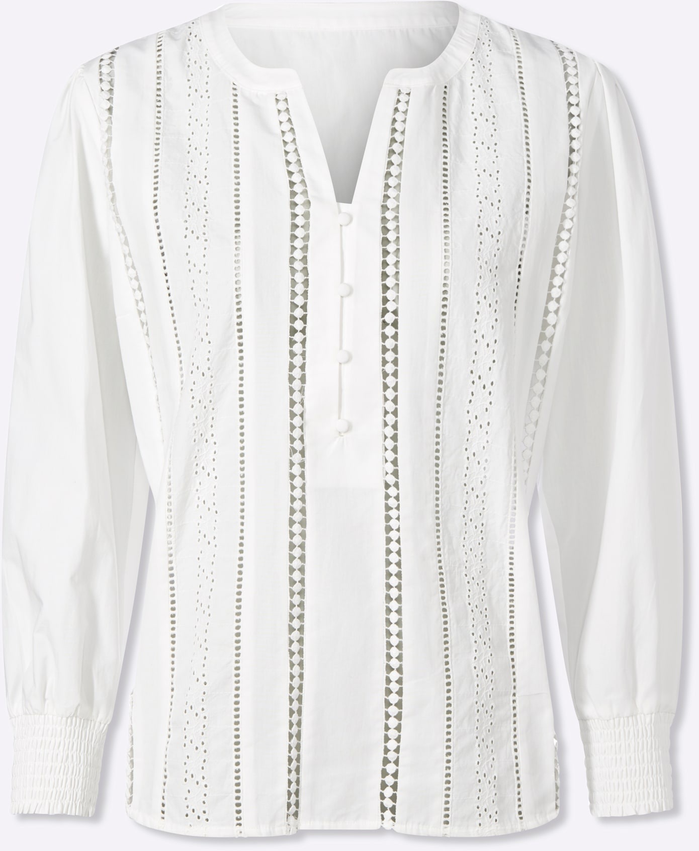 Inspirationen Women's Shirt Blouse Ecru 42 6