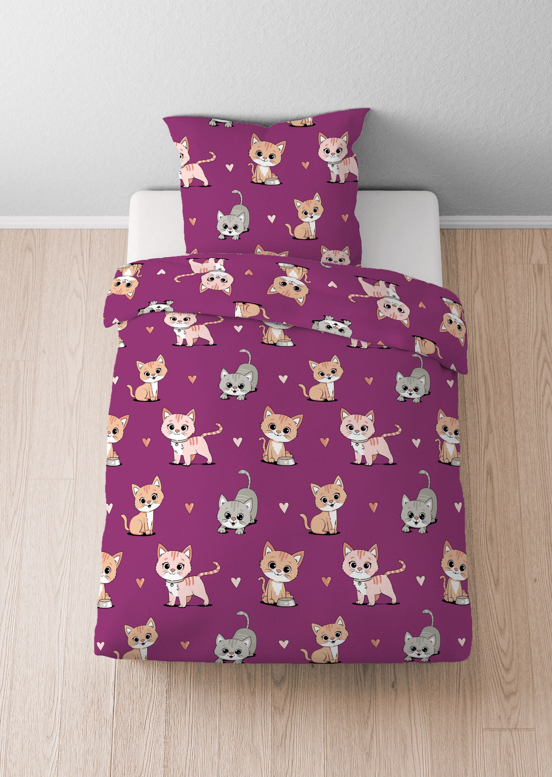 Castell - Markenbettwäsche Jugendbettwäsche "0330246" 2 Stk. tlg. Polar-Fle günstig online kaufen