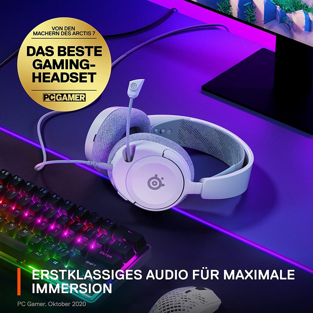 SteelSeries Gaming-Headset »Arctis Nova 1P White«