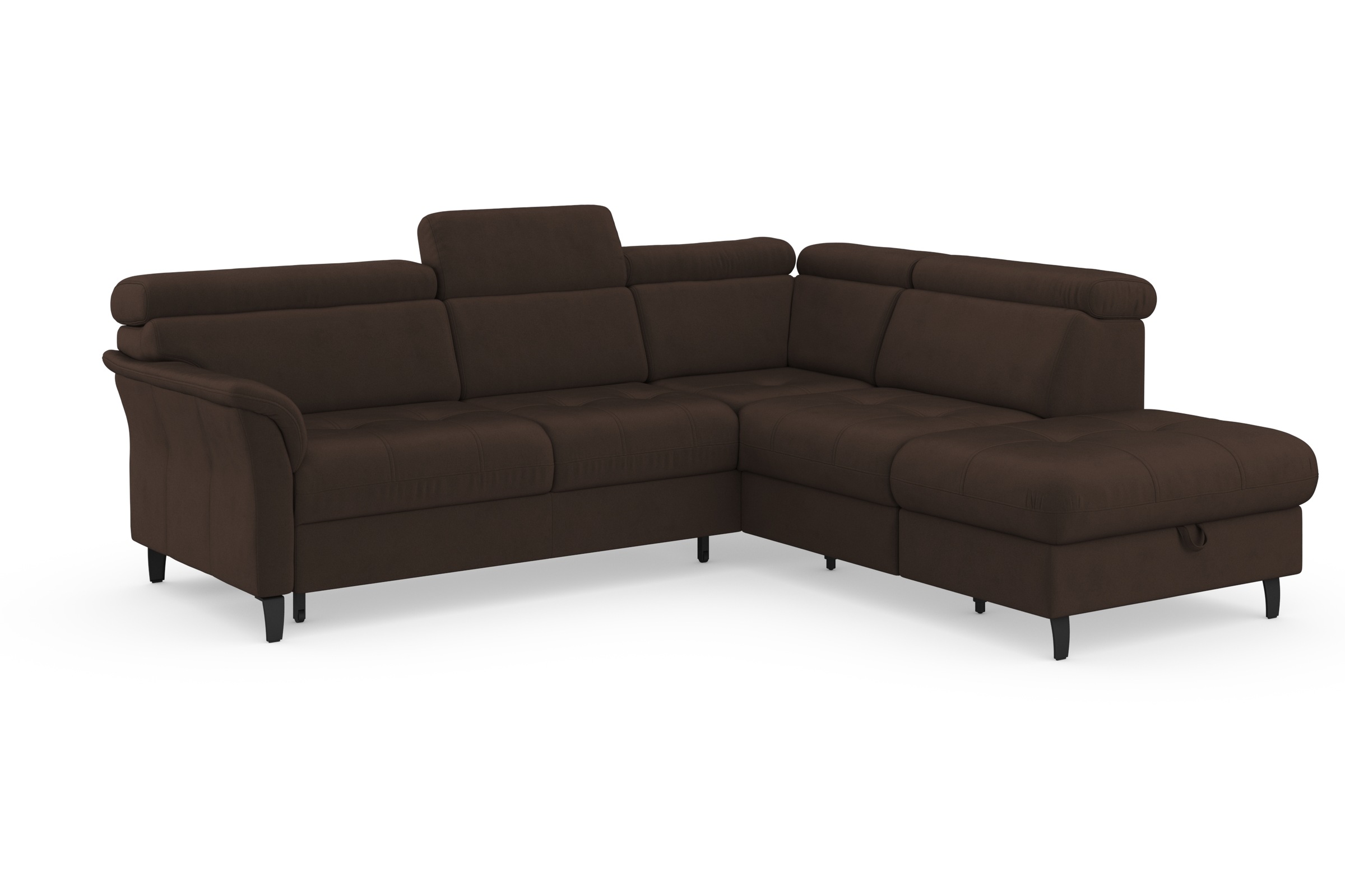 Sit & More Marano L-Shape Sofa Dark Brown 3