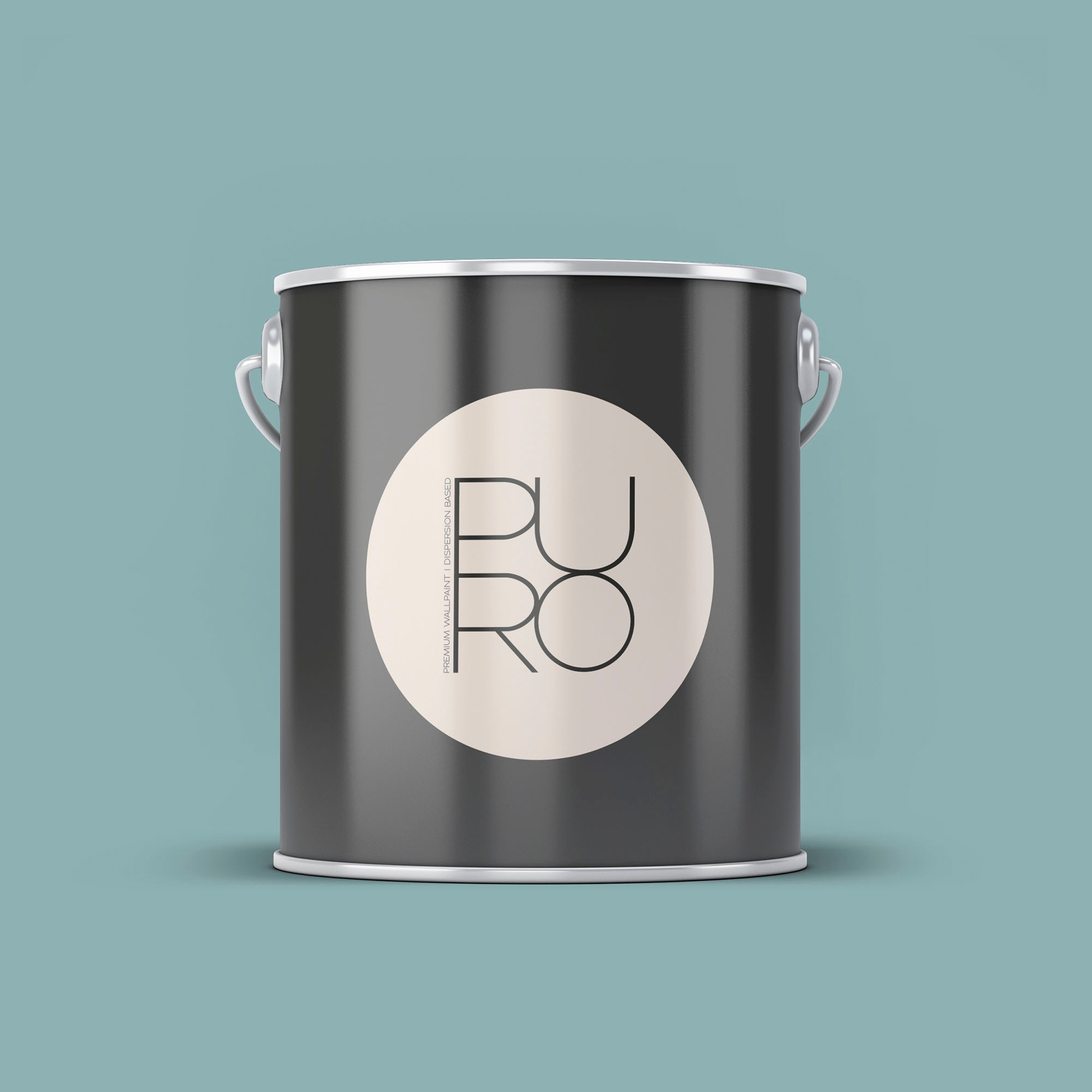 A.S. CRÉATION Wandfarbe "Premium Innenwandfarbe PURO Tuchmatt bluish petrol", 2,5 l 2,5mlc3010 bluish petrol, Farben, ideal für Wohnzimmer,