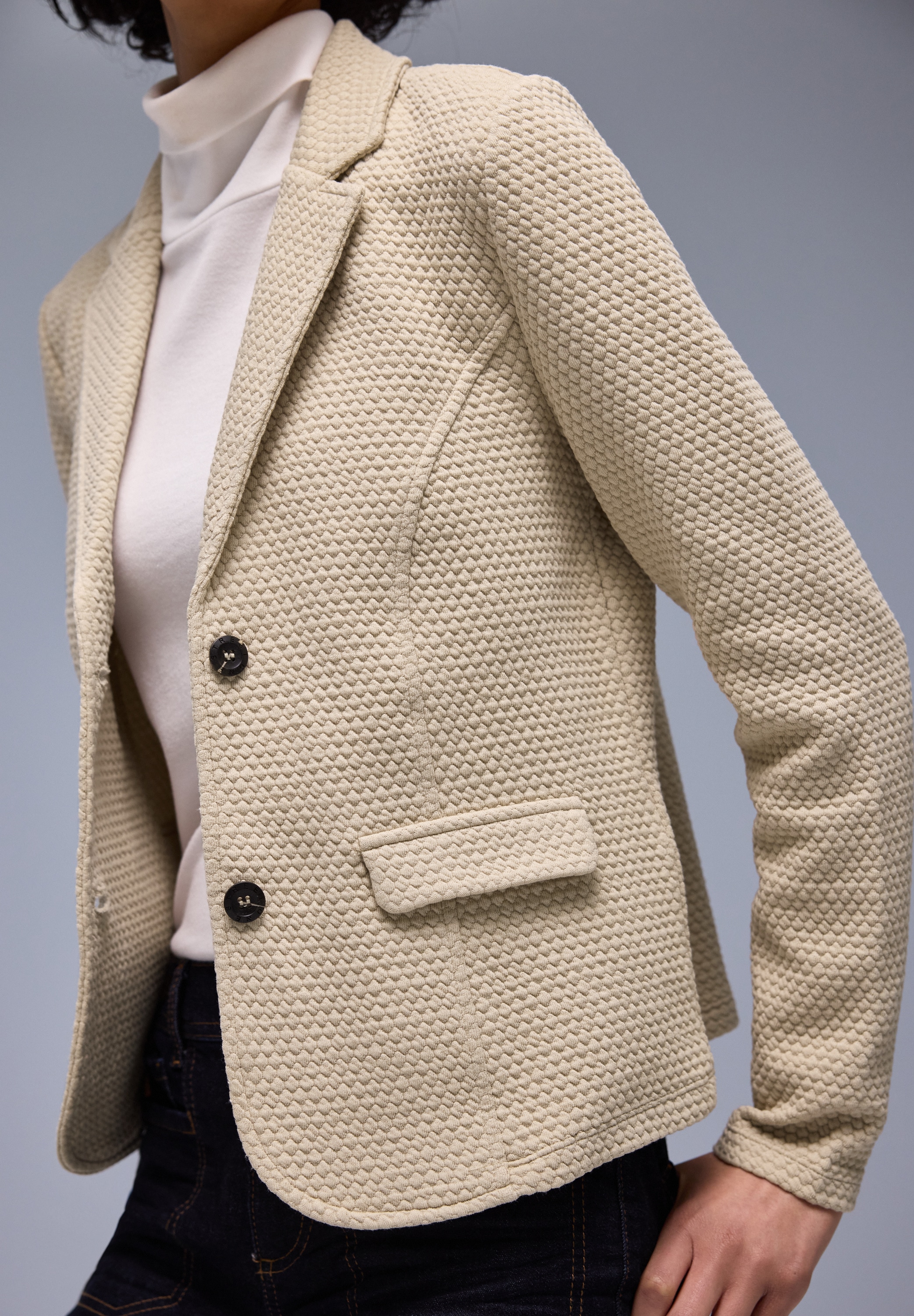 STREET ONE Kurzblazer mit Struktur-Muster