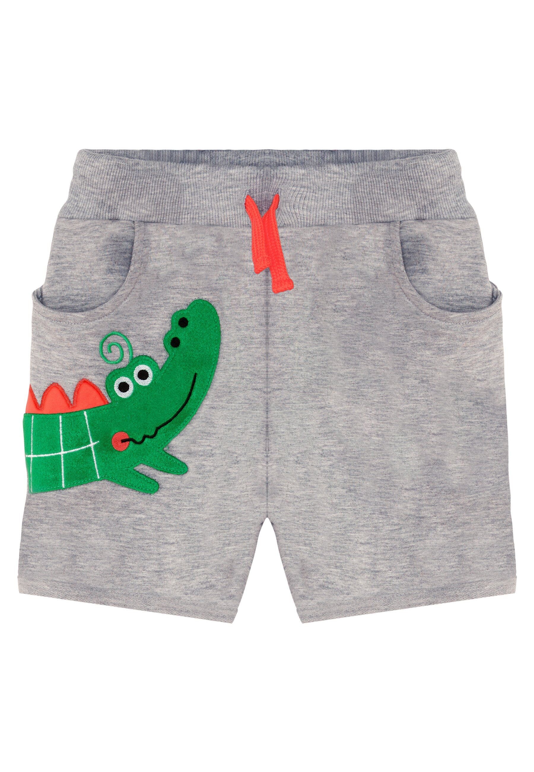 Denokids Hausanzug »Crocodile«, (2 tlg.), mit Krokodil-Applikation