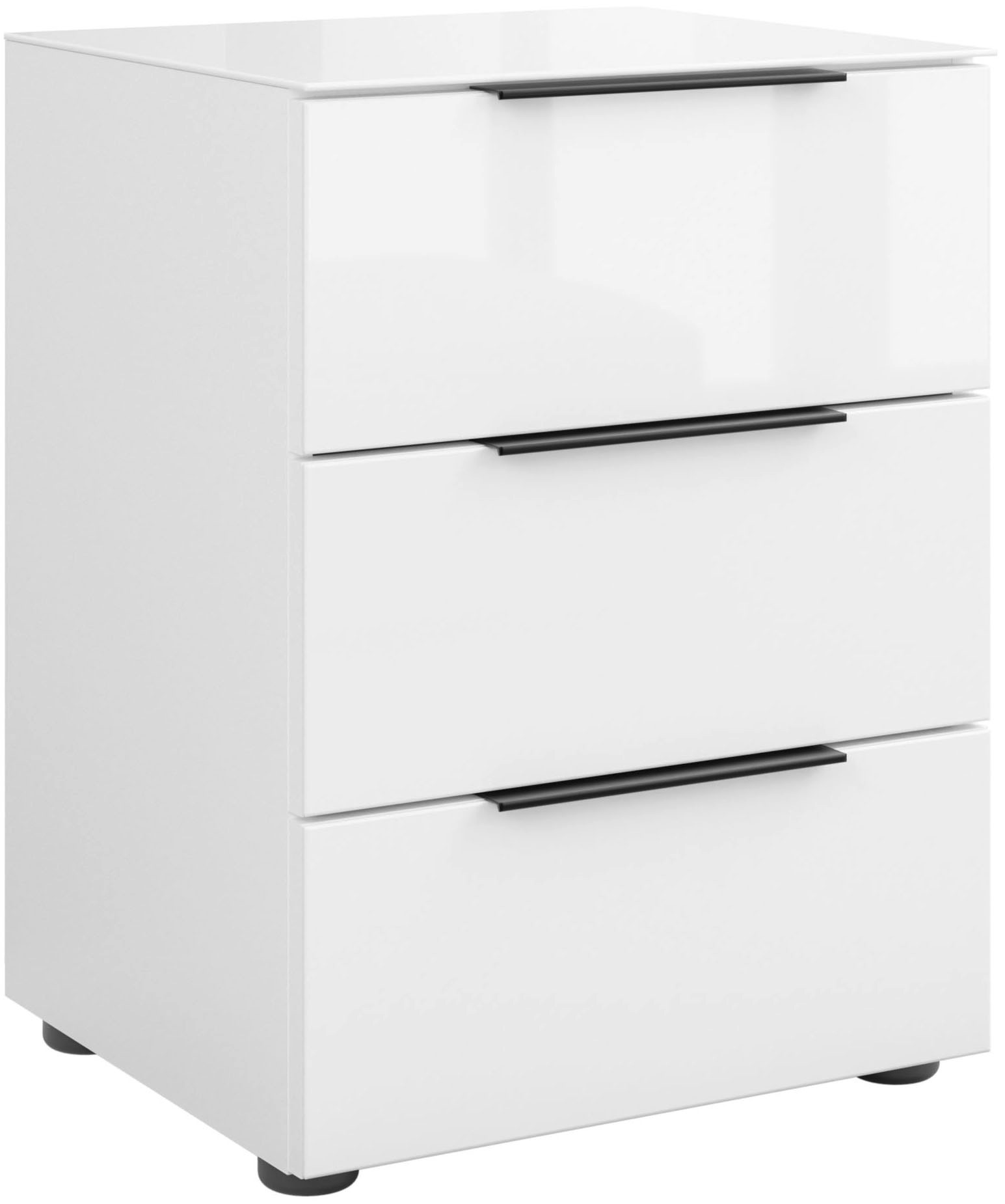 Manjana Möbel Nachtkommode "Nachtkommode mit Chrom oder Schwarz matten Meta günstig online kaufen