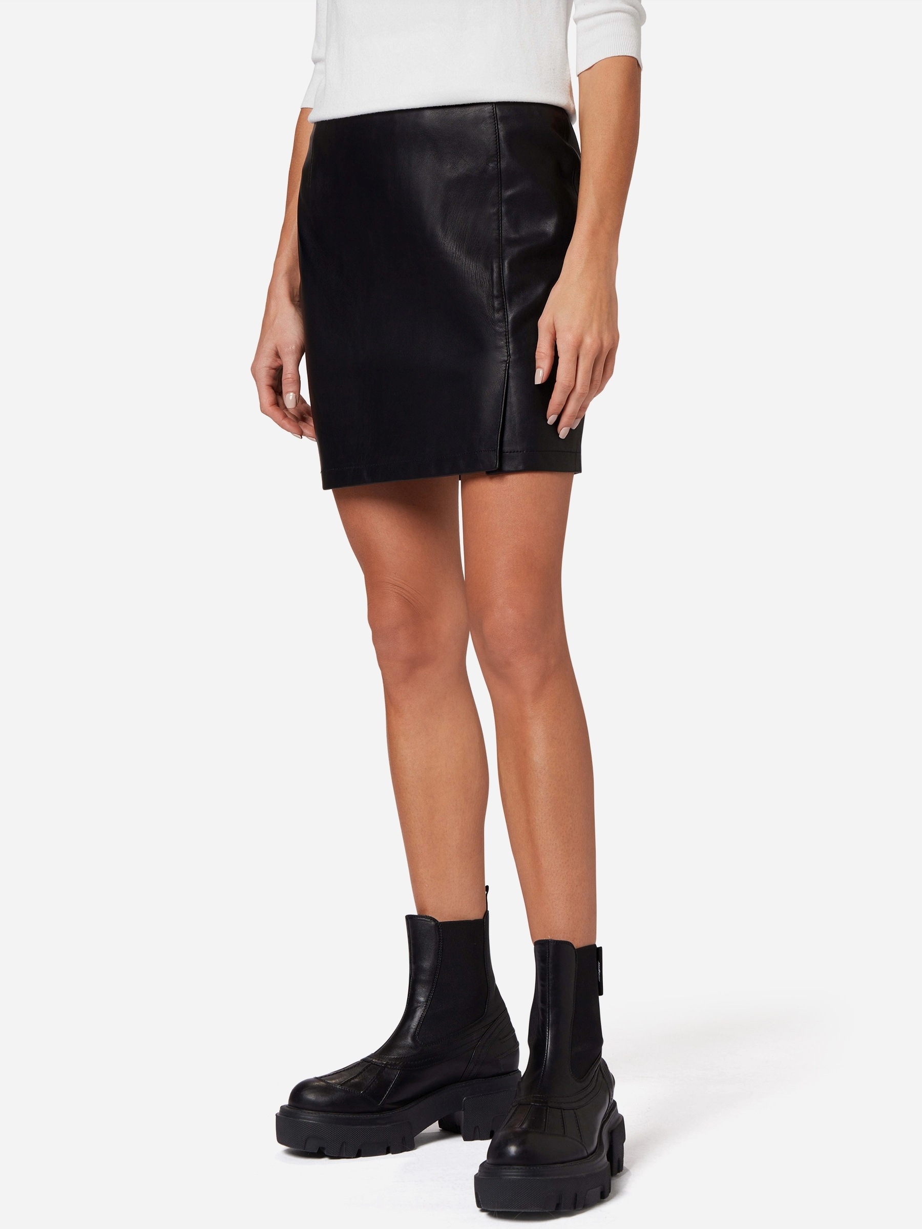 RICANO Lederrock »Lederrock Ria Skirt« Handgefertigt aus echtem Leder