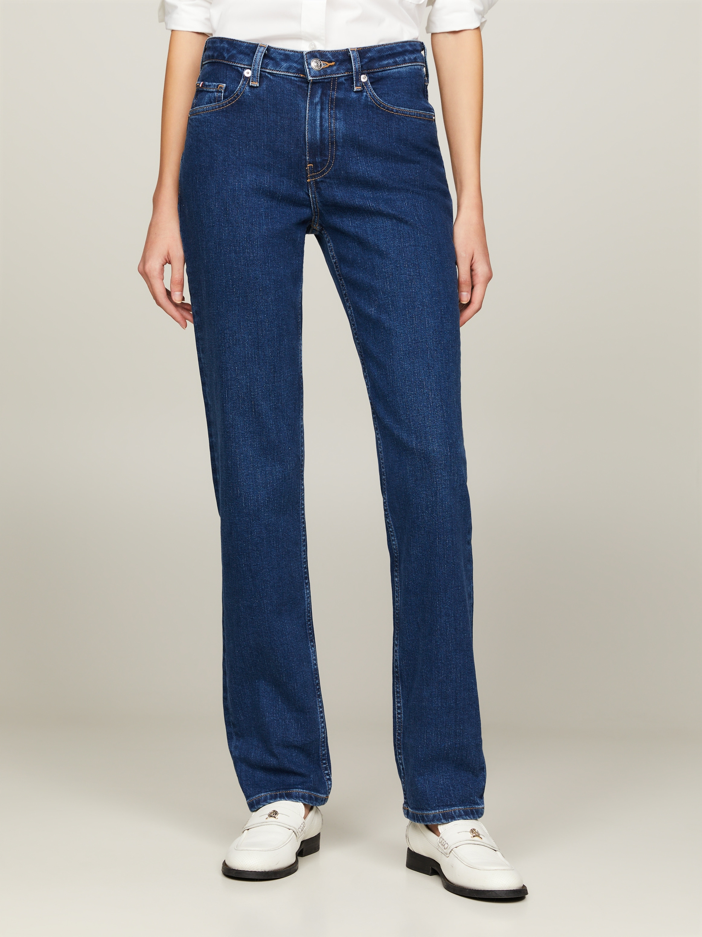 Tommy Hilfiger Straight-Jeans, in blauer Waschung günstig online kaufen