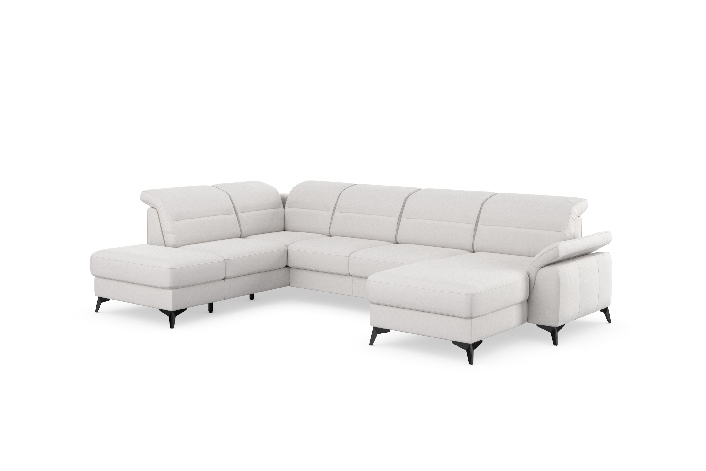 Thumbnail - sit&more Wohnlandschaft "Sinatra U-Form" optional mit Kopfteilverstellung und Armteilfunktion, Metallfüße