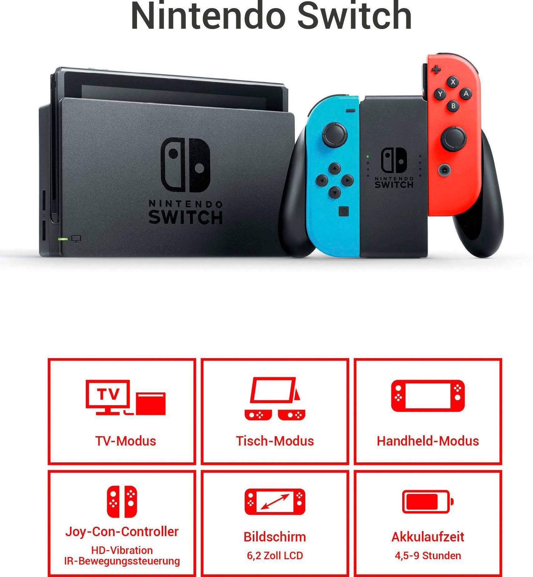 Nintendo Switch Spielekonsole, inkl. Pokémon Leuchtende Perle