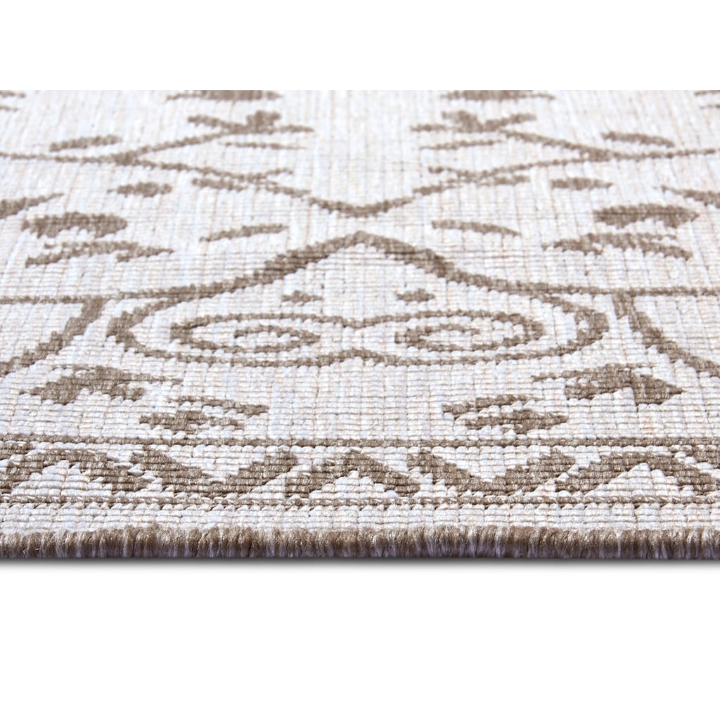 NORTHRUGS Teppich »LEYTE Wendeteppich«, rechteckig, In-& Outdoor, Teppich, Vintage, Wetterfest, Balkon, Garten, Wohnzimmer