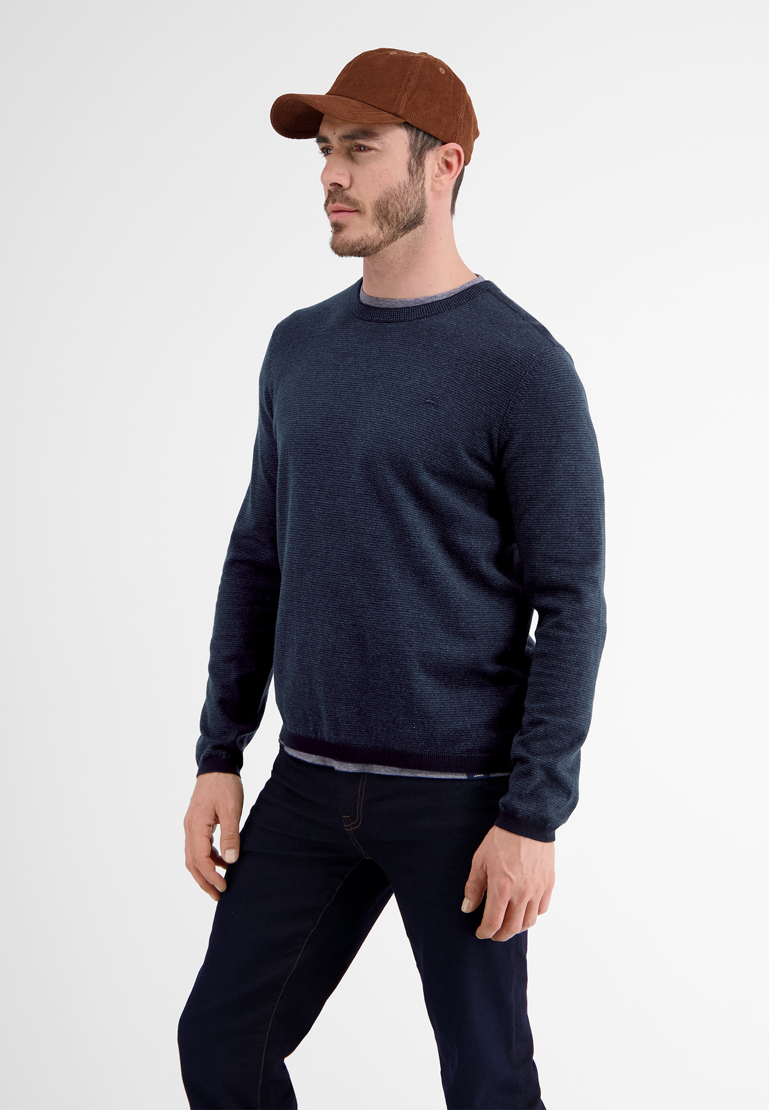 LERROS Strickpullover »LERROS Gestreifter Strick-Longsleeve«